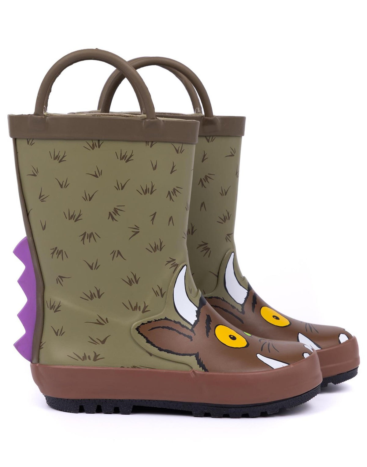 Gruffalo & Friends Wellington Boots with Handles | Unisex Kids Brown | Official