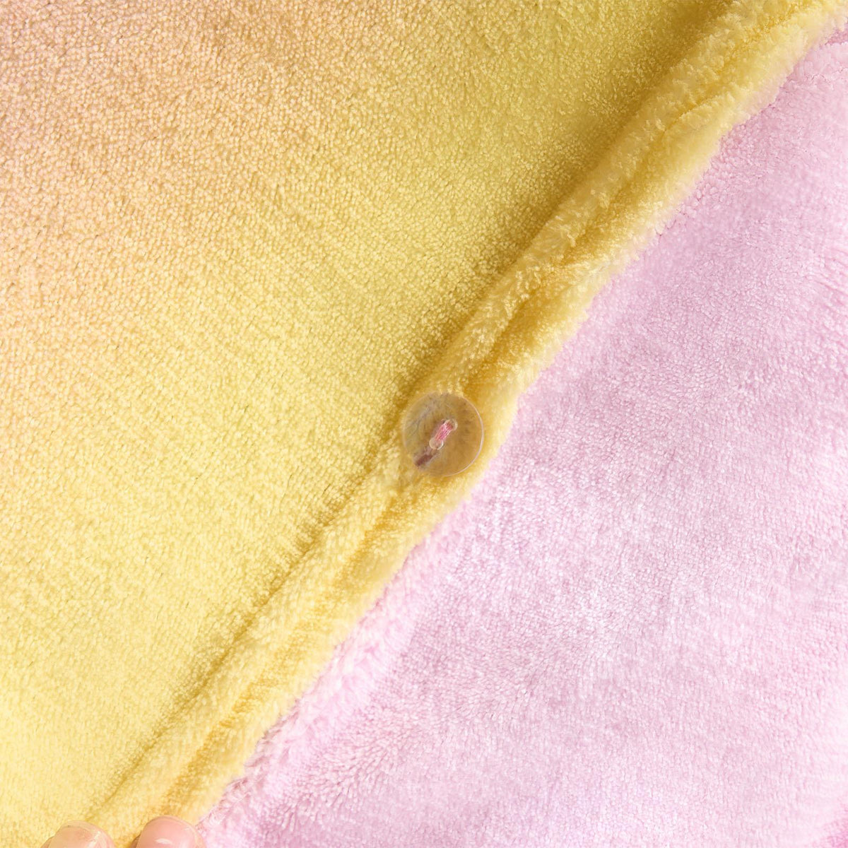 Ombre Fleece Duvet Cover Pillowcase Quilt Rainbow Bedding Set Soft Single Double