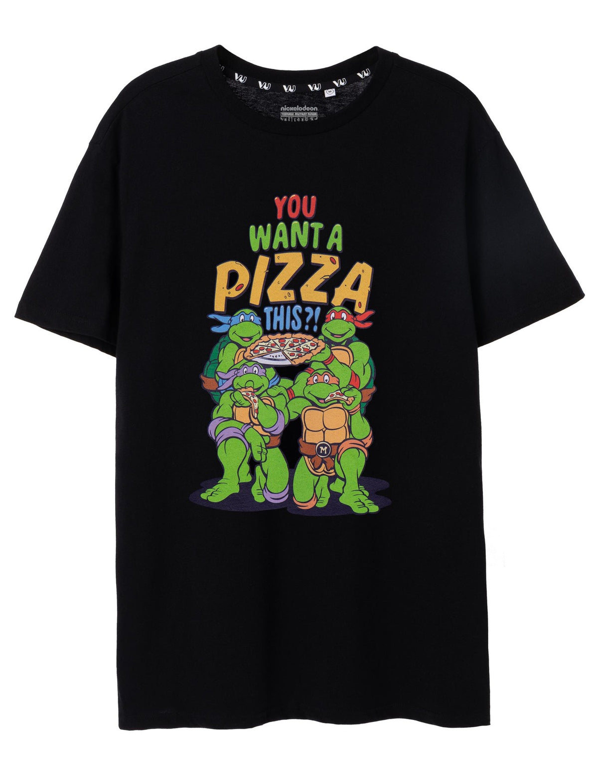 Teenage Mutant Ninja Turtles Short Sleeved T-Shirt | Mens Black | Official Merch