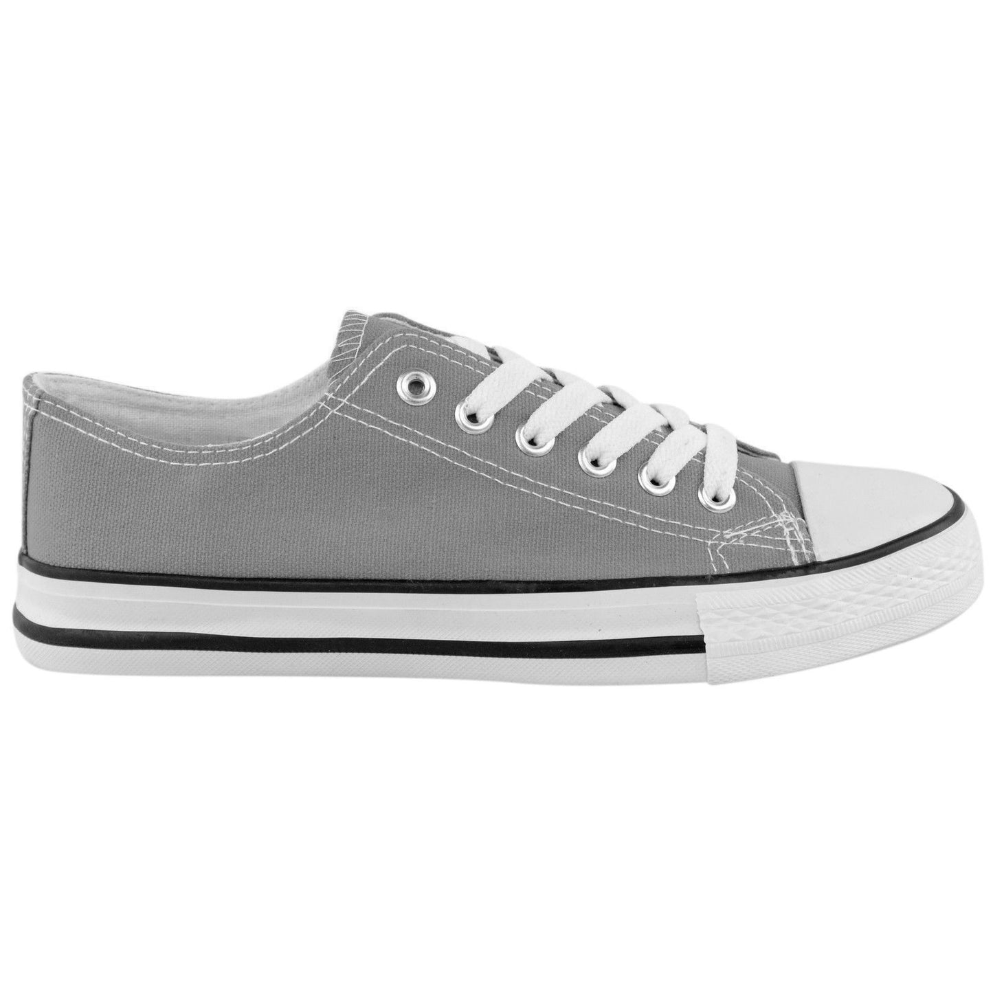 WOMENS SHOES LADIES LACE UP PLIMSOLLS PUMPS SNEAKERS TRAINERS SKATERS PLIMSOLES