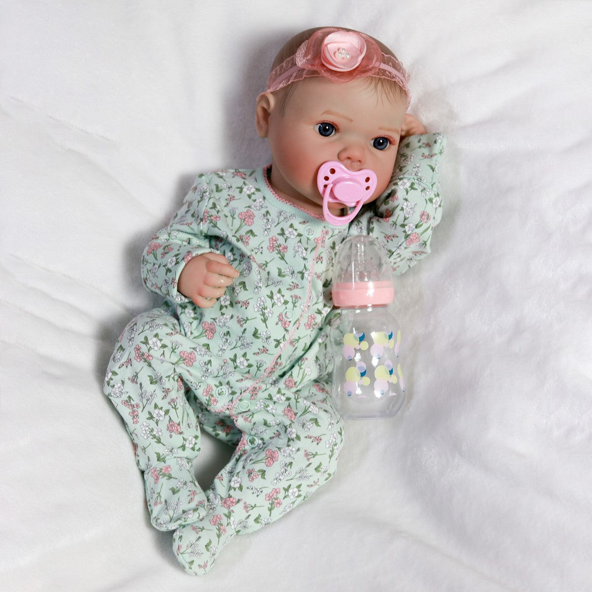 Realistic Reborn Dolls Baby Girl Full Body Vinyl Silicone Lifelike Newborn Gift