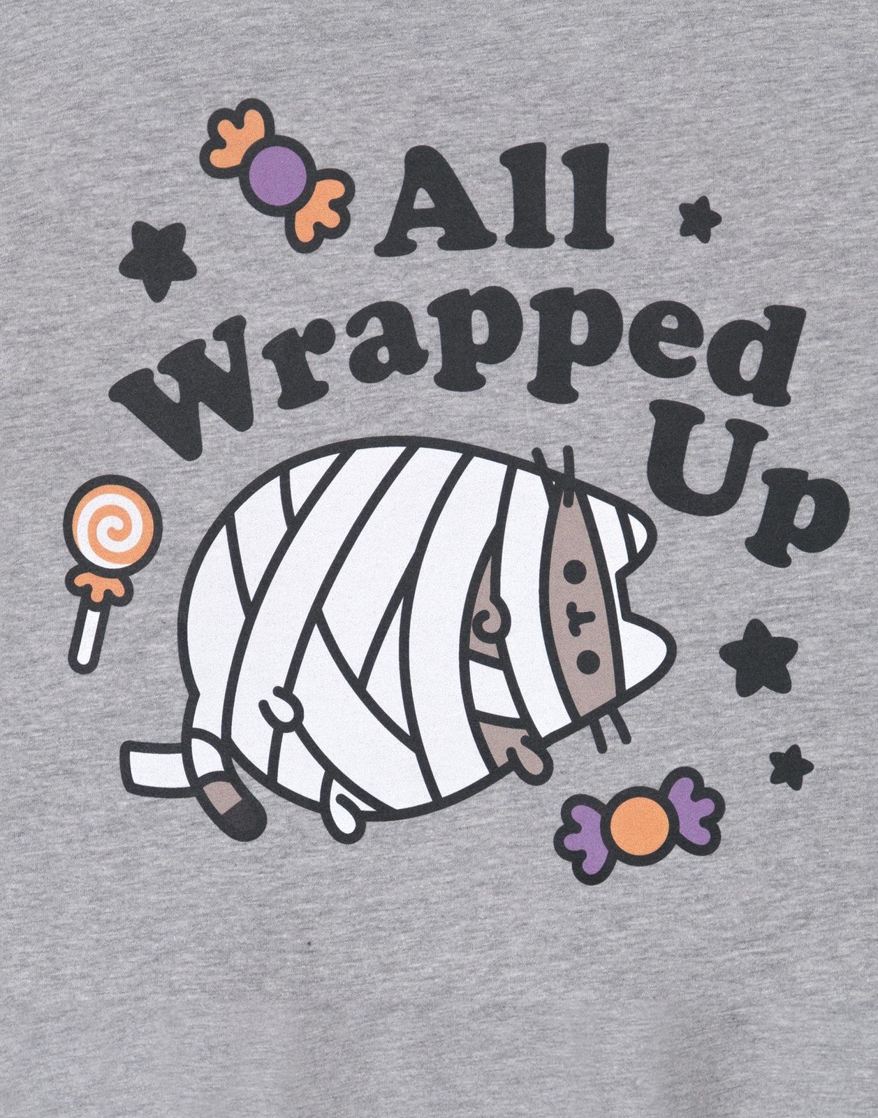 Pusheen Short Sleeved T-Shirt | Womens Grey Marl | Official Merch