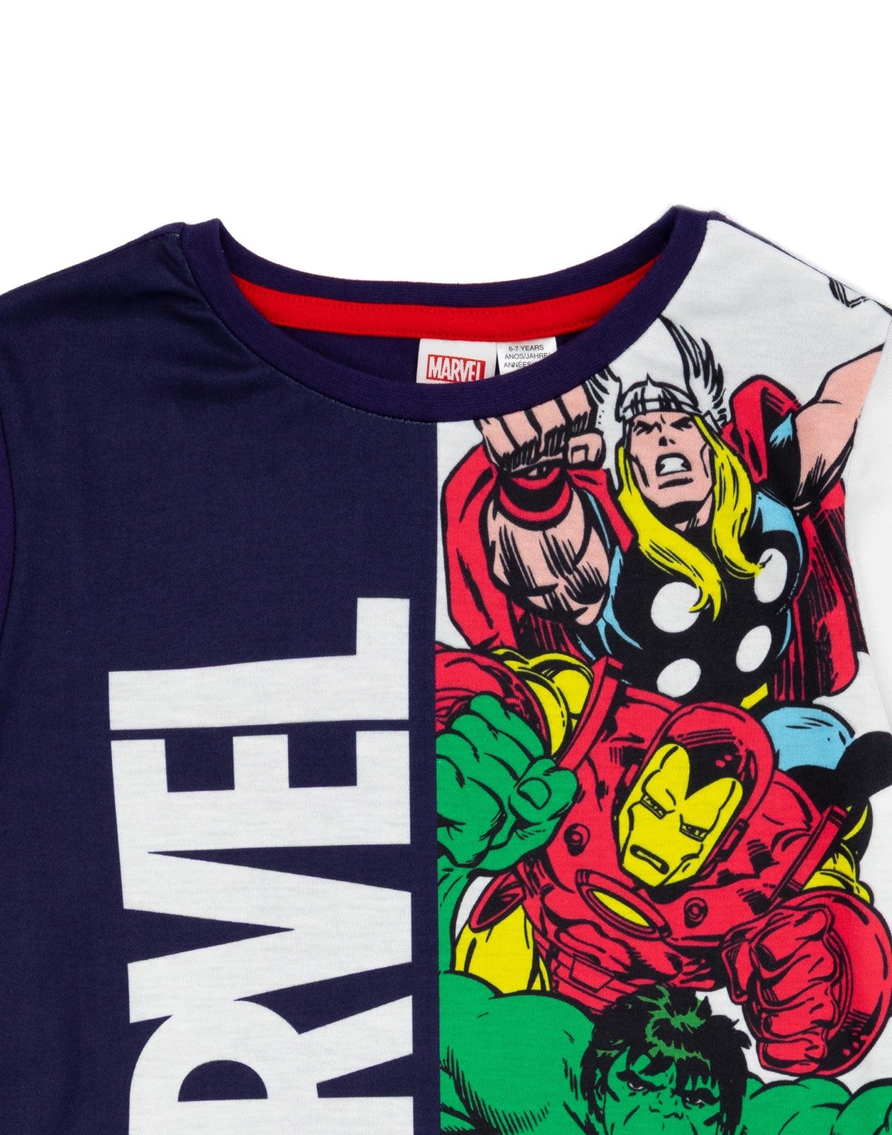 Marvel Short Sleeve Short Leg Pyjama Set | Boys Blue | Official Merch