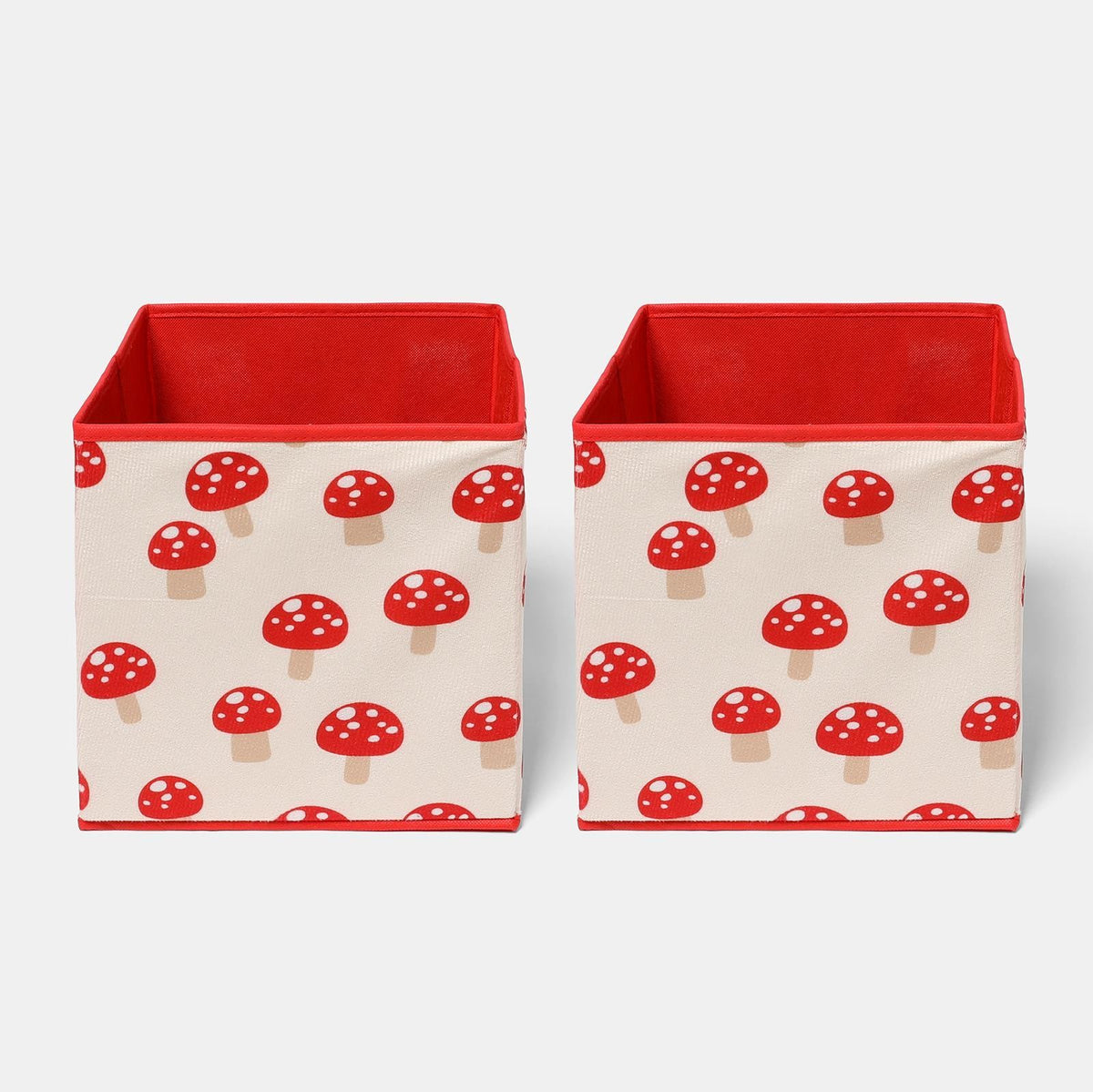 OHS Kids Storage Box Cube Printed Folding 2 Pack Space Saving Shoe Toy Organiser