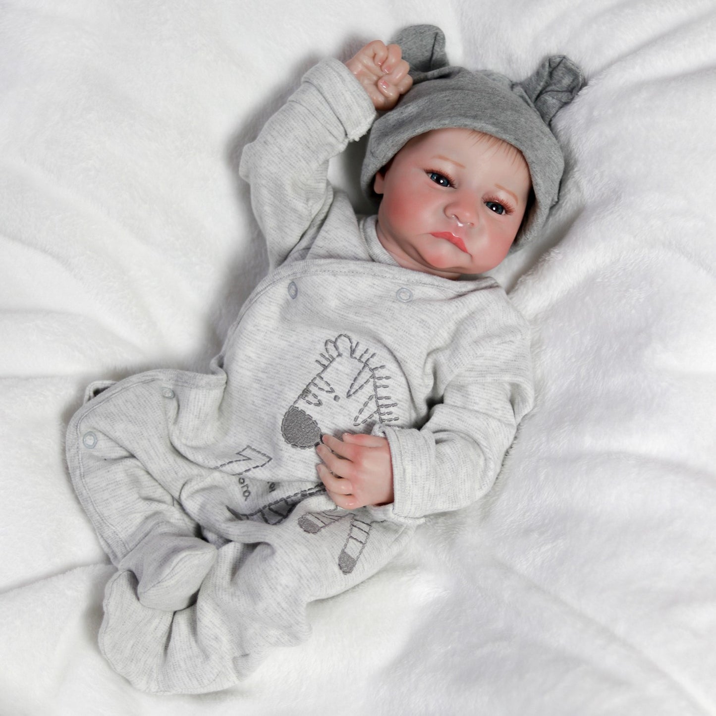Realistic Reborn Newborn Baby Dolls Waterproof Boy Full Body Vinyl Silicone Doll