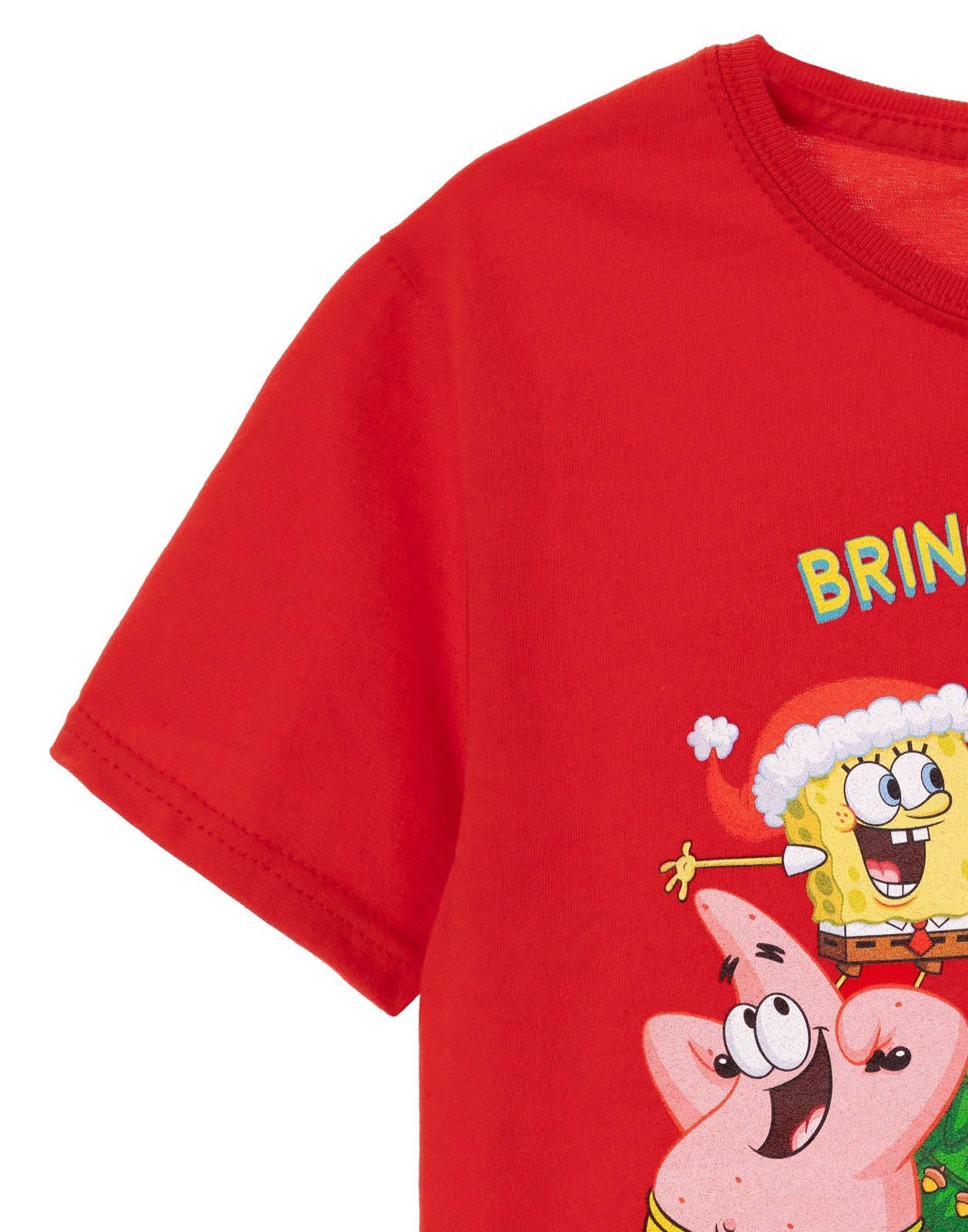 SpongeBob SquarePants Short Sleeved T-Shirt | Unisex Kids Red | Official Merch