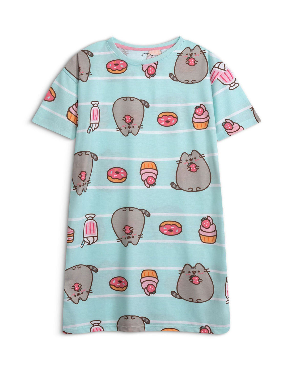 Pusheen Multi-Pack of 2 Short Sleeve Nightdress | Girls Pink | Official Merch