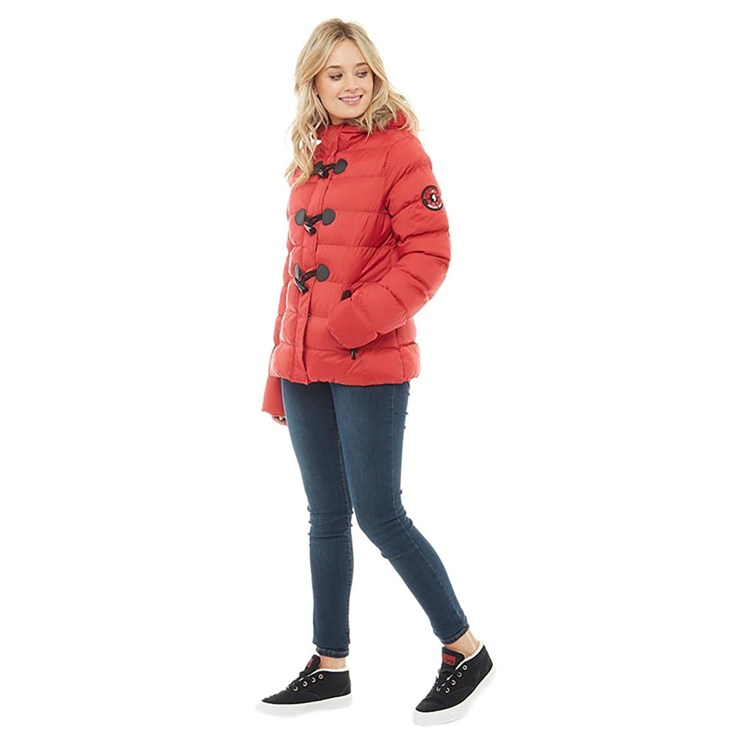 LADIES PUFFER JACKET WOMENS PADDED PUFFA FUR HOODED QUILTED BUBBLE PARKA COAT