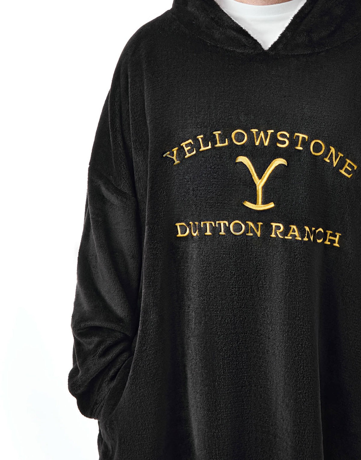 Yellowstone Blanket Hoodie | Mens Black | Official Merch