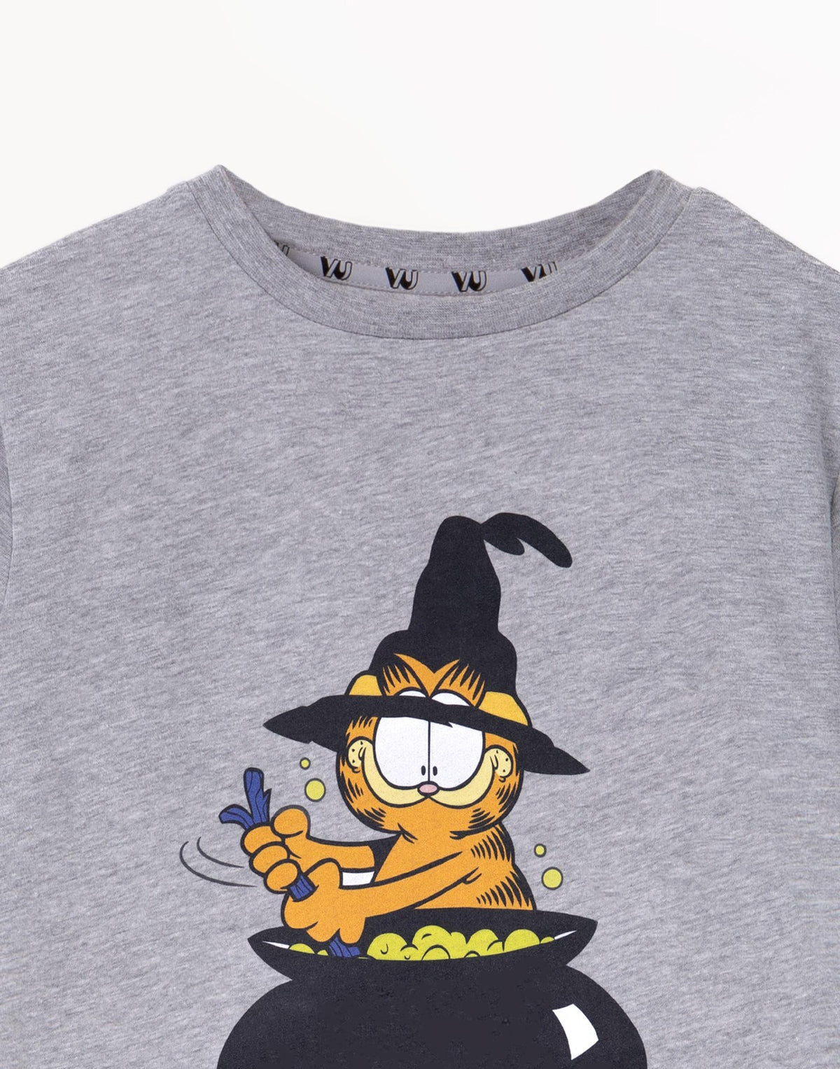 Garfield Short Sleeved T-Shirt | Unisex Kids Grey Marl | Official Merch