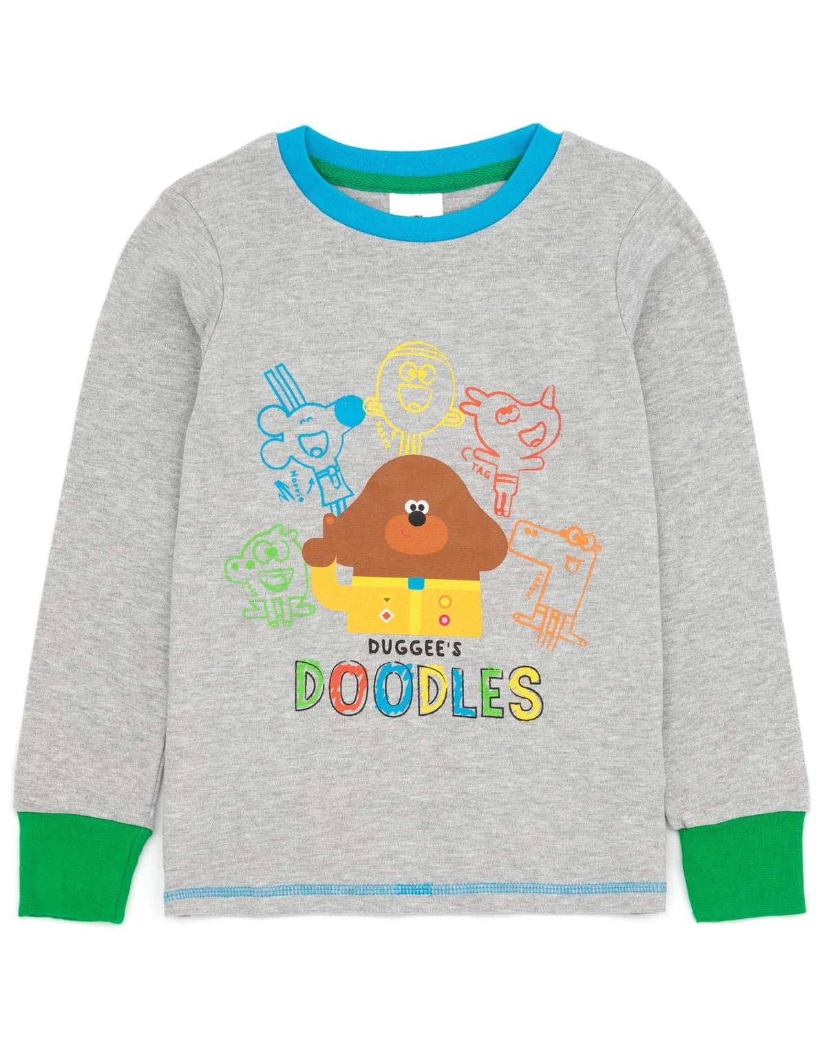 Hey Duggee Long Sleeve Long Leg Pyjama Set | Unisex Kids Multicoloured | Officia