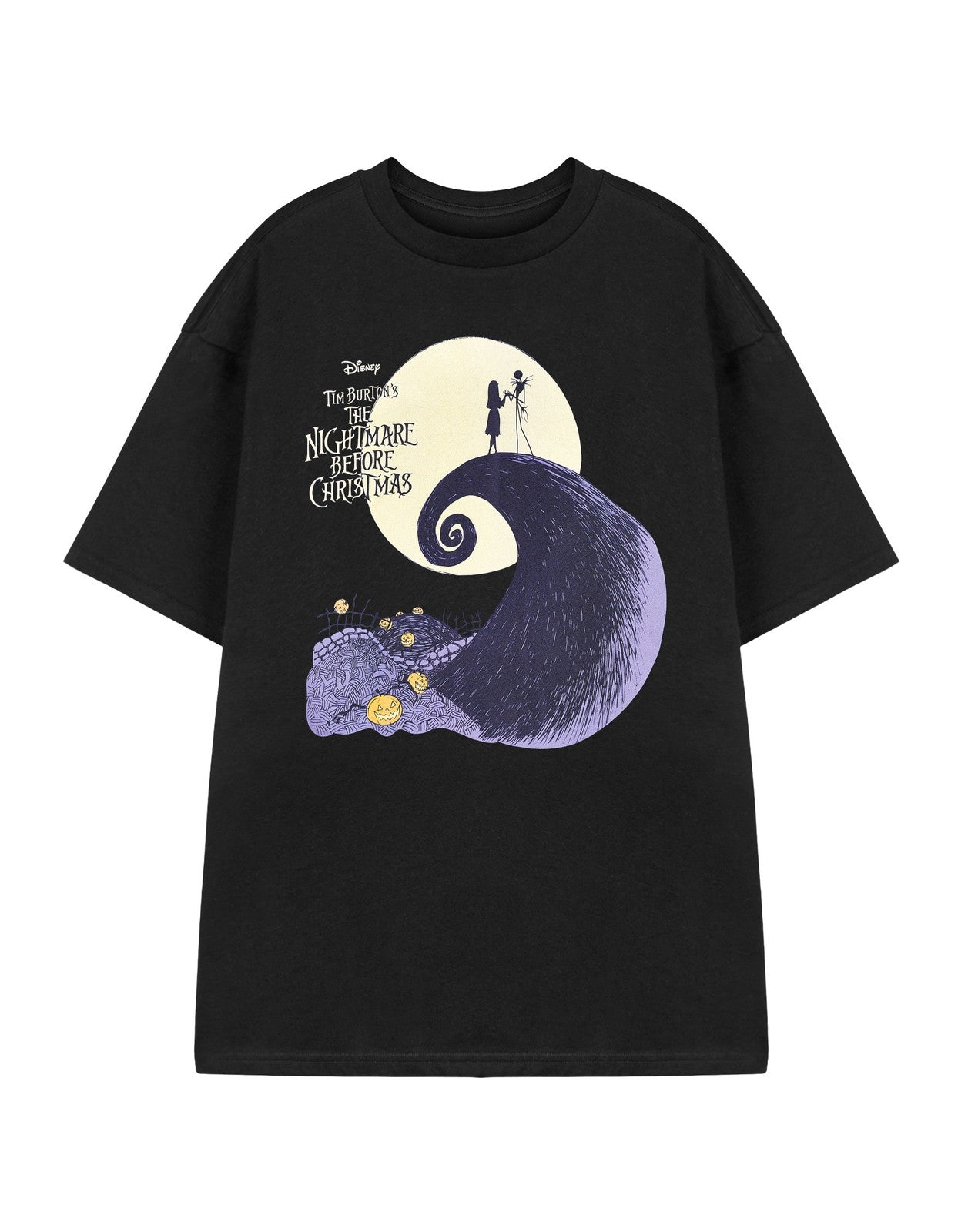 Disney Short Sleeved T-Shirt | Unisex Black | Official Merch
