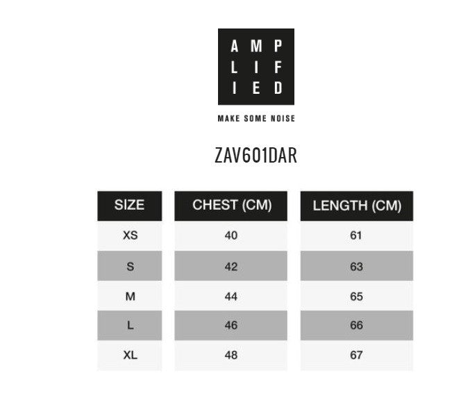 Amplified Clothing Short Sleeved T-Shirt | Womens Charcoal | Official Merch