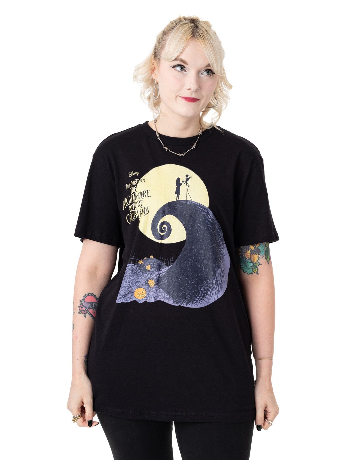 Disney Short Sleeved T-Shirt | Unisex Black | Official Merch