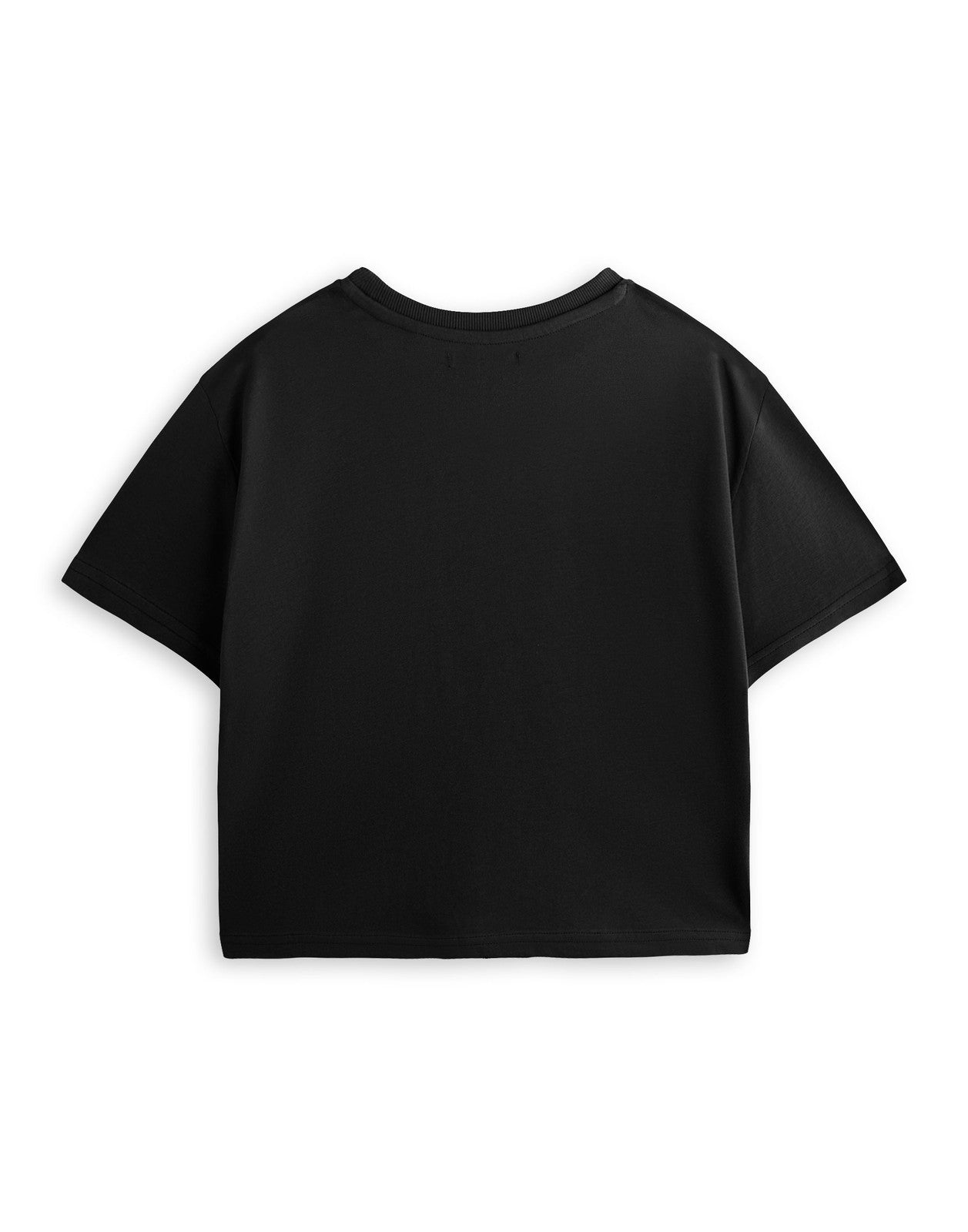 Twilight Cropped Short Sleeved T-Shirt | Womens Black | Official Merch