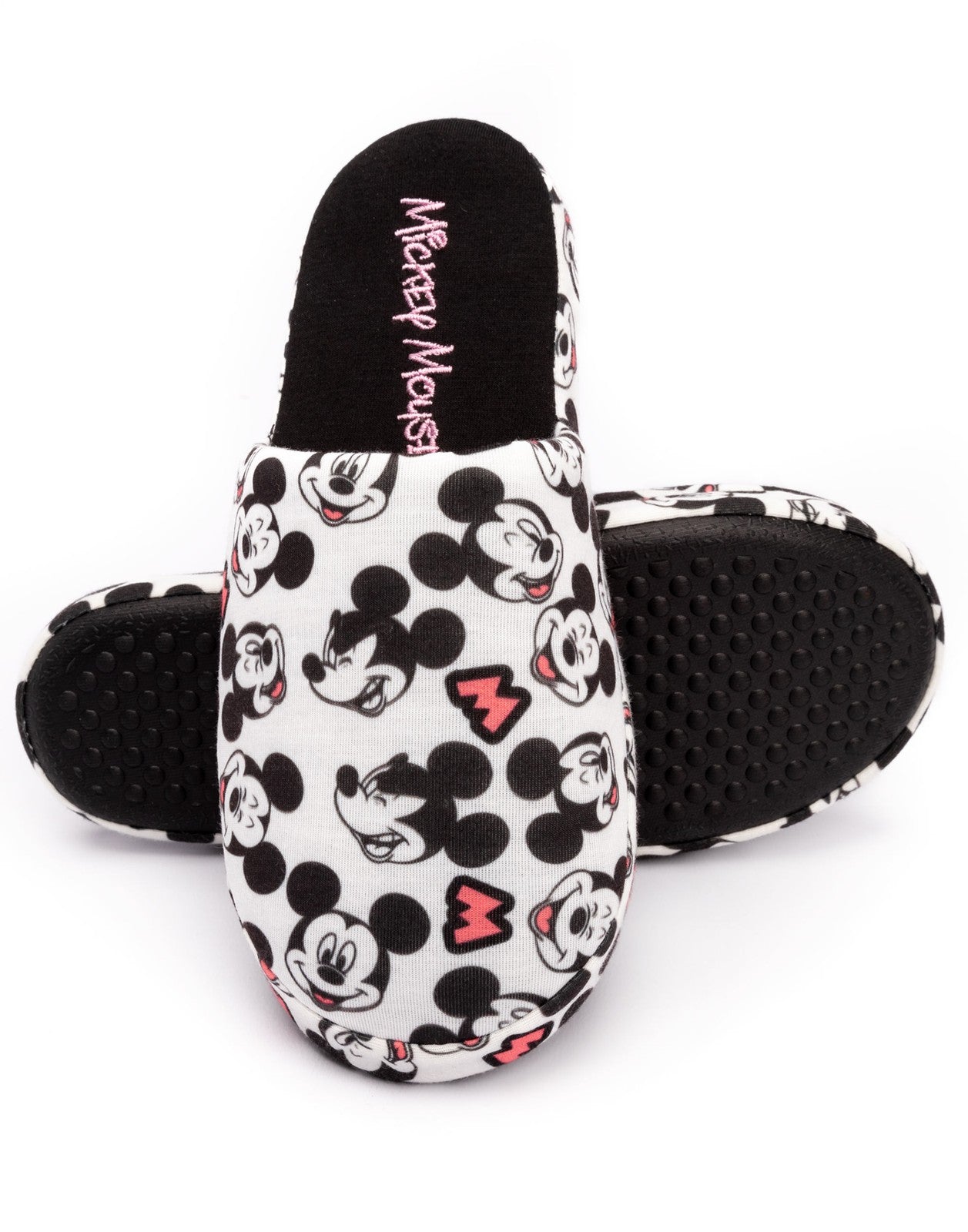Disney Mule Slippers | Womens White | Official Merch