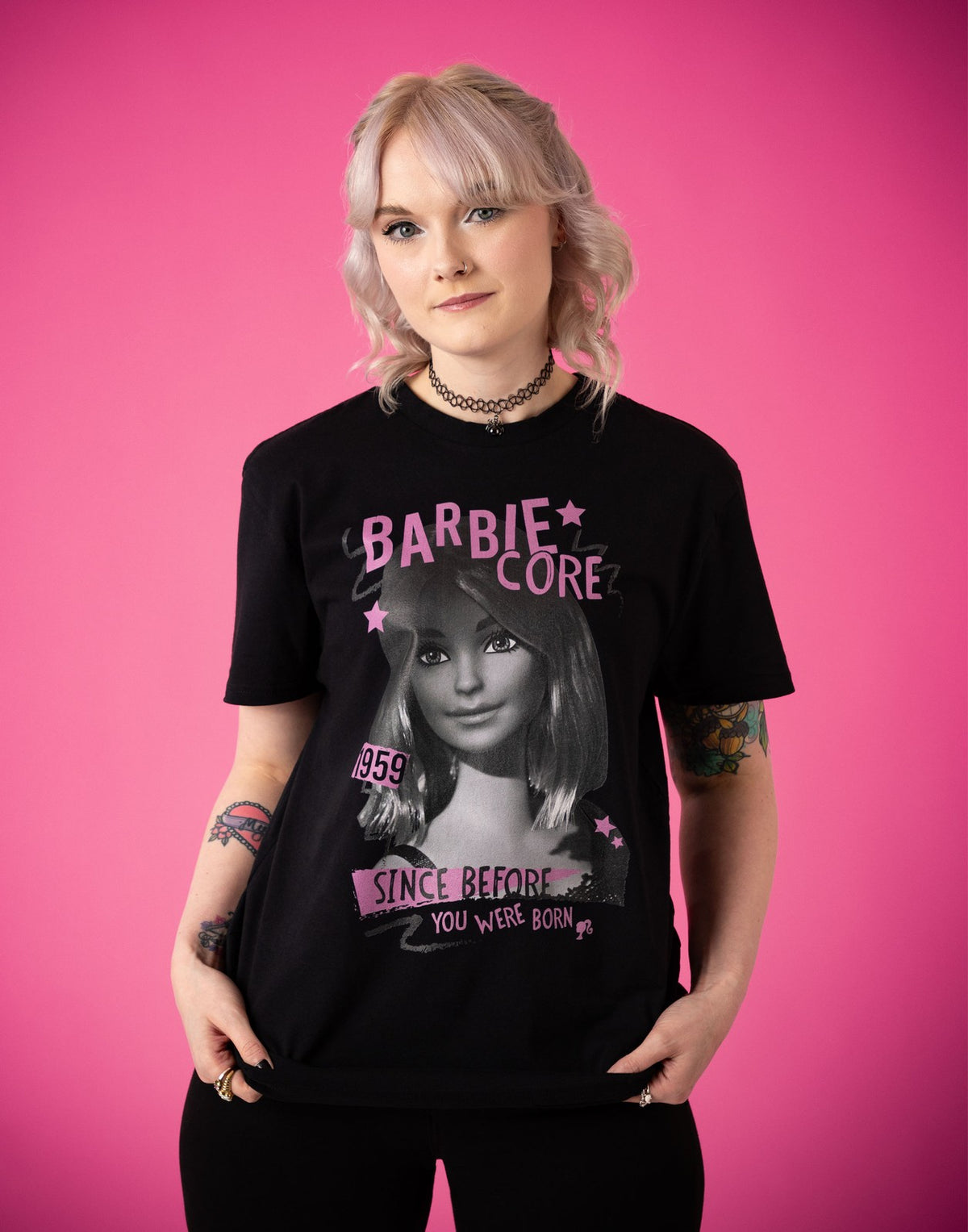 Barbie Short Sleeved T-Shirt | Womens Black | Official Merch