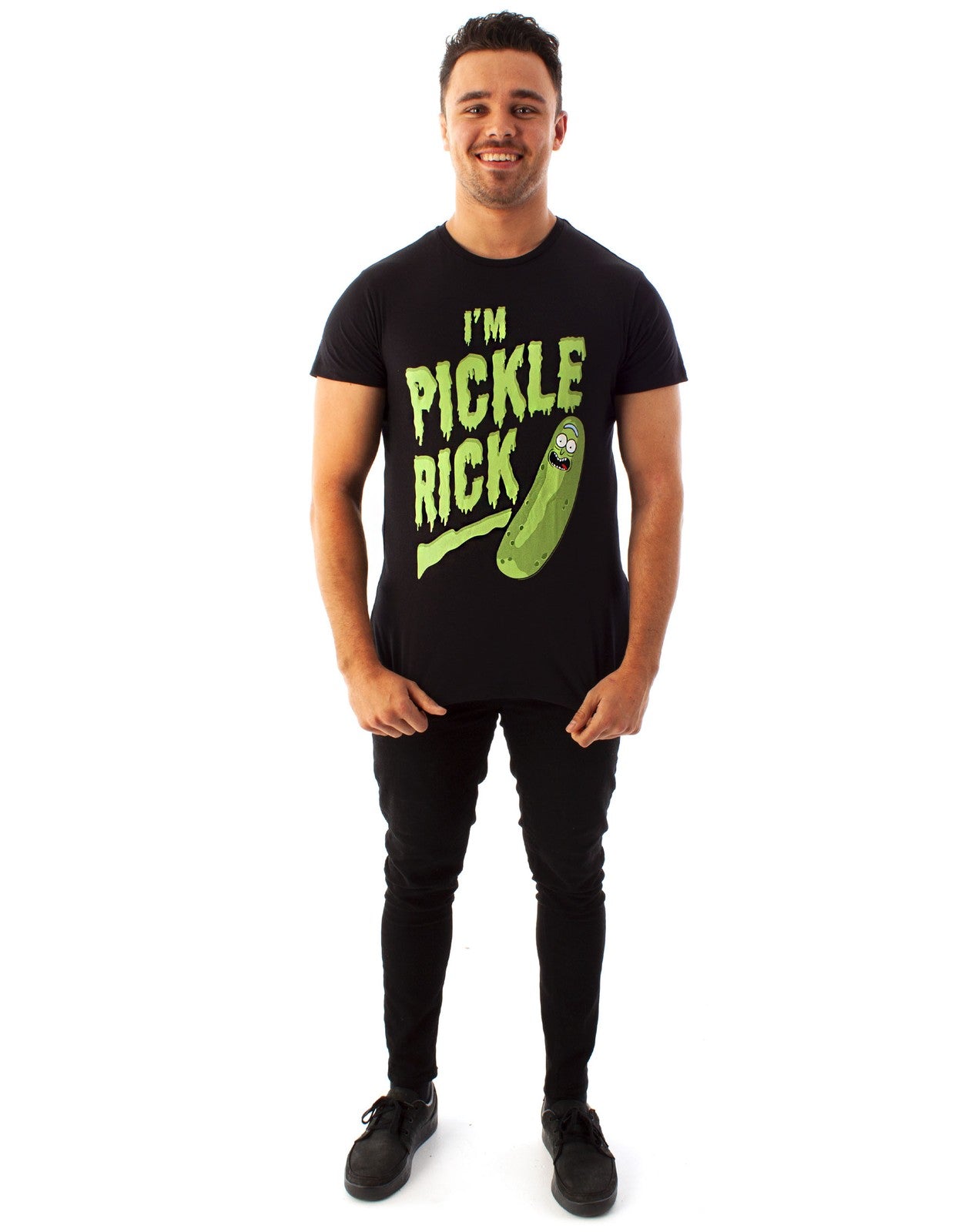 Rick And Morty Short Sleeved T-Shirt | Mens Black | Official Merch