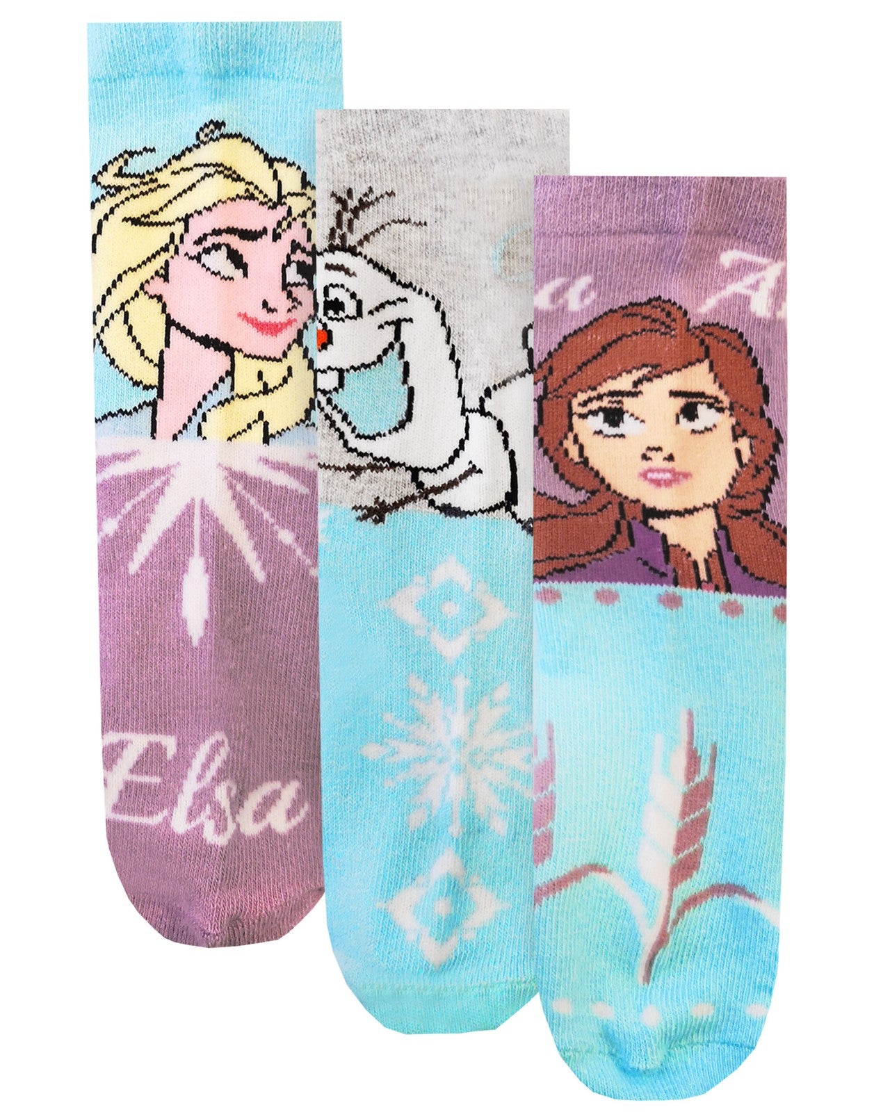 Disney Calf Socks Set of 3 | Unisex Kids Blue | Official Merch