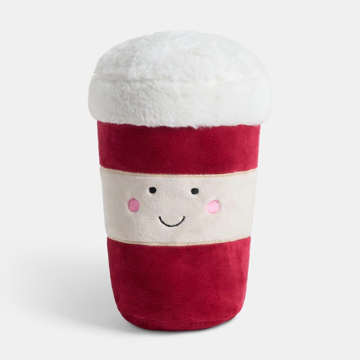 OHS Coffee Cup Hottie Microwaveable Warmie Fluffy Heat Pad Hand Warmer