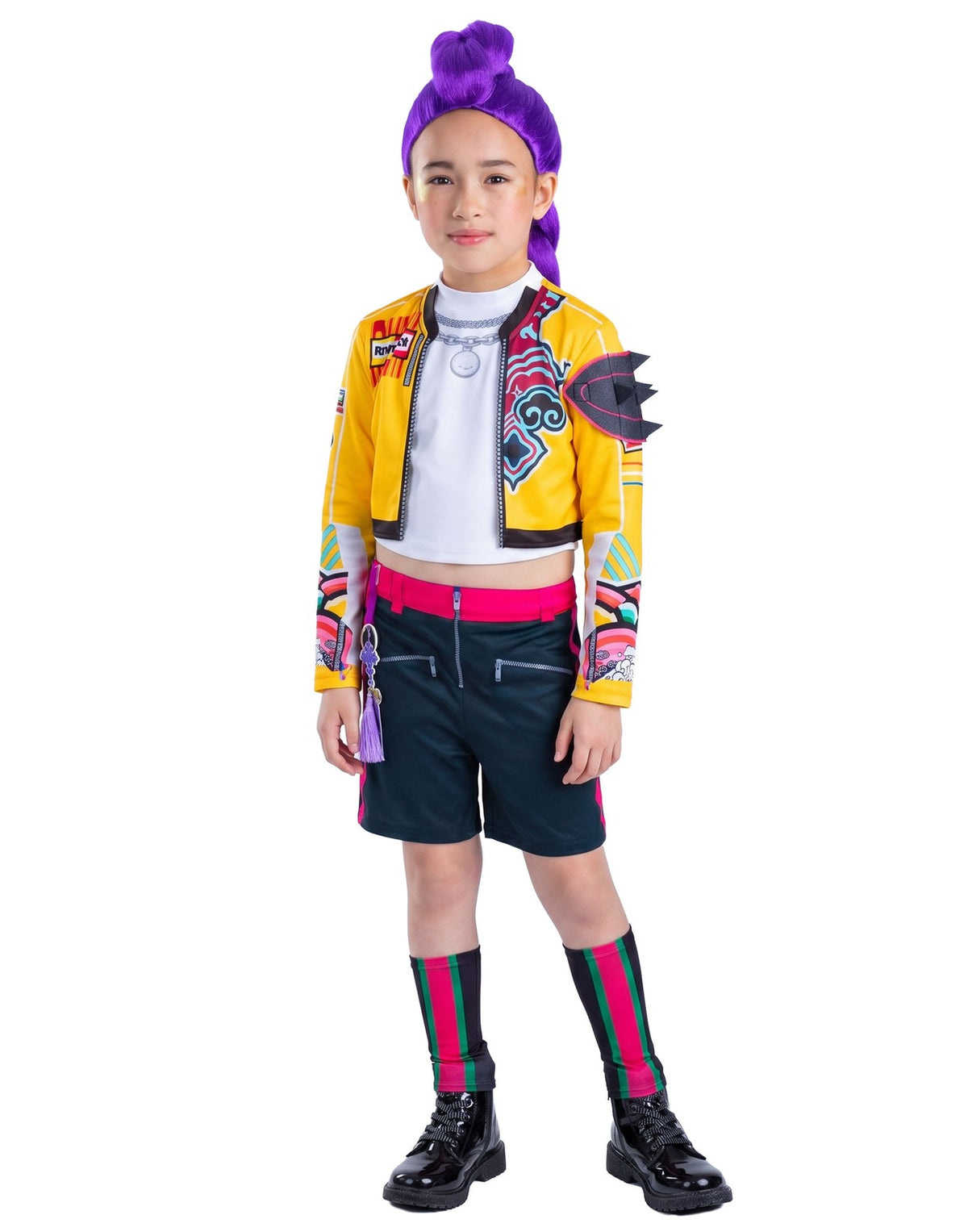 KPop Demon Hunters 2 Piece Costume | Girls Multicoloured | Official Merch
