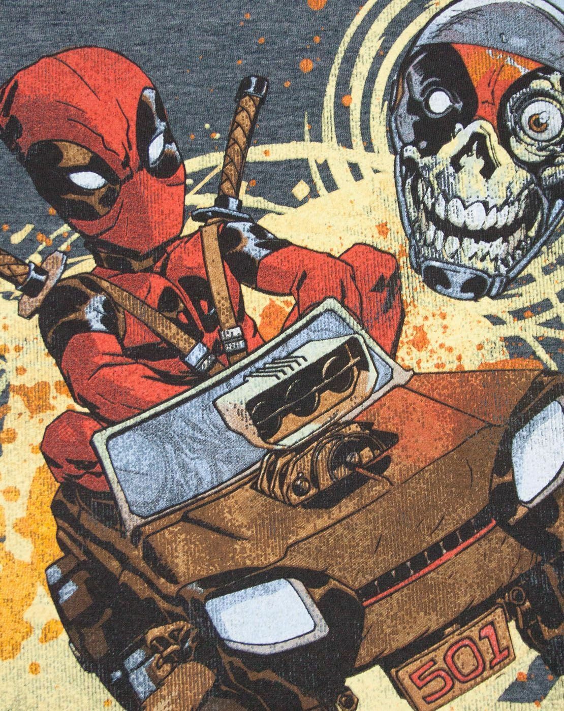 Marvel Short Sleeved T-Shirt | Mens Grey | Official Merch