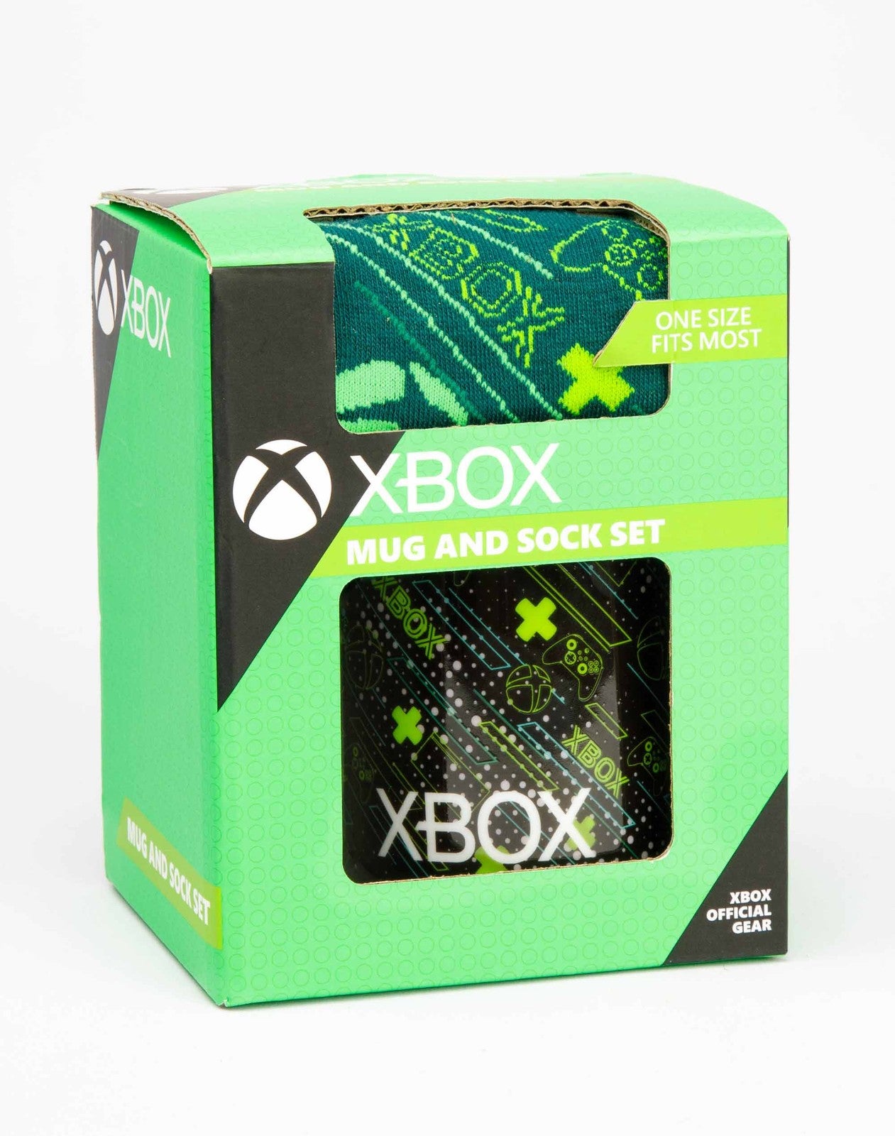 Xbox Mug and Sock Gift Set | Mens Black | Official Merch