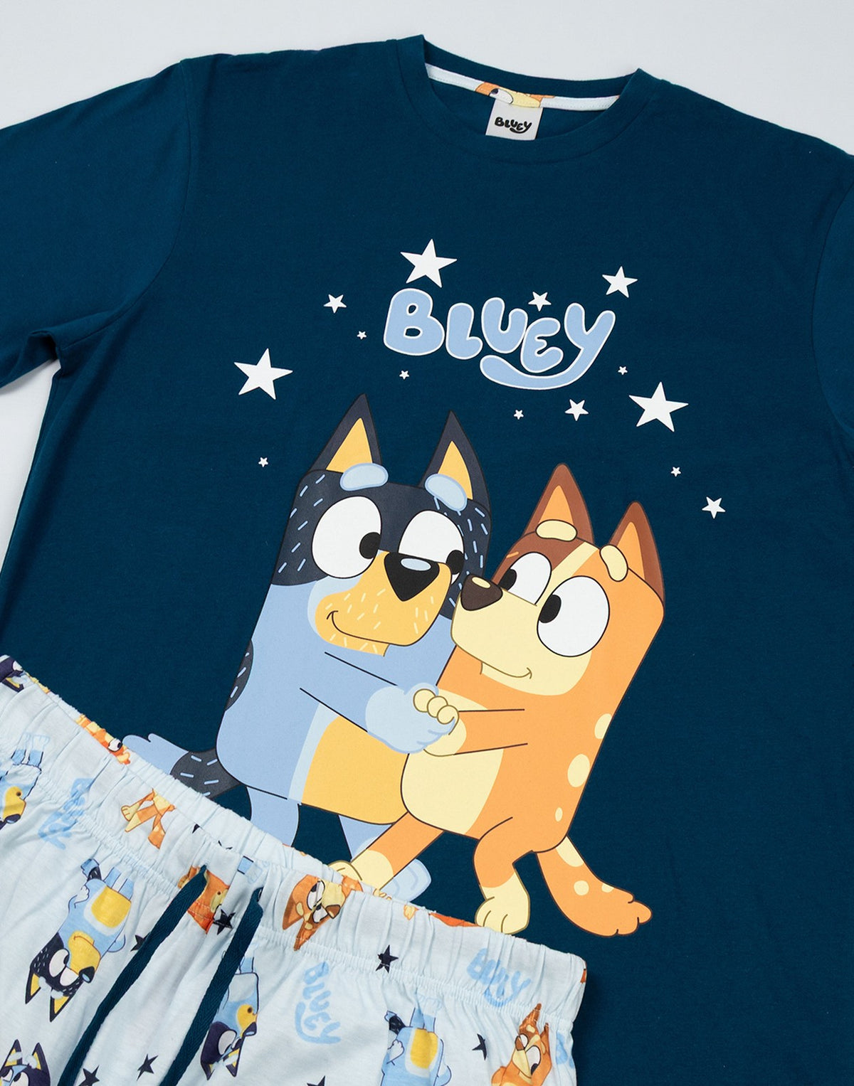 Bluey Long Sleeve Long Leg Pyjama Set | Mens Multicoloured | Official Merch