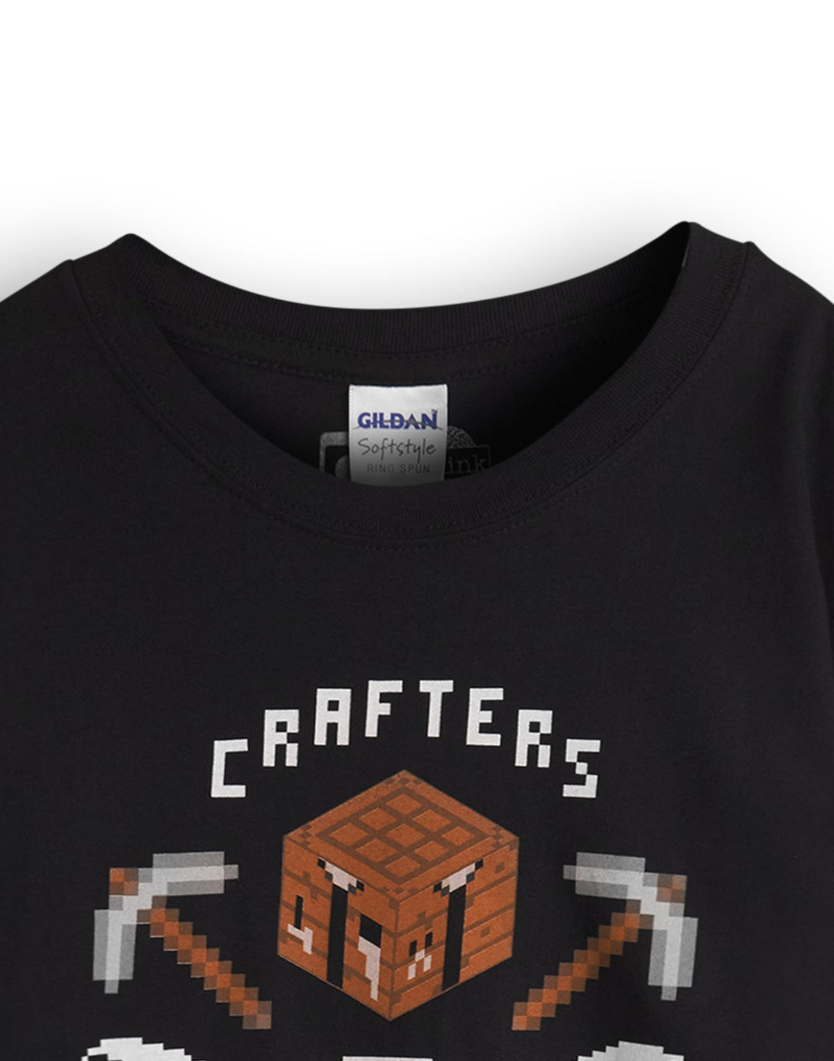 Minecraft Short Sleeved T-Shirt | Boys Black Gaming | Official Merch