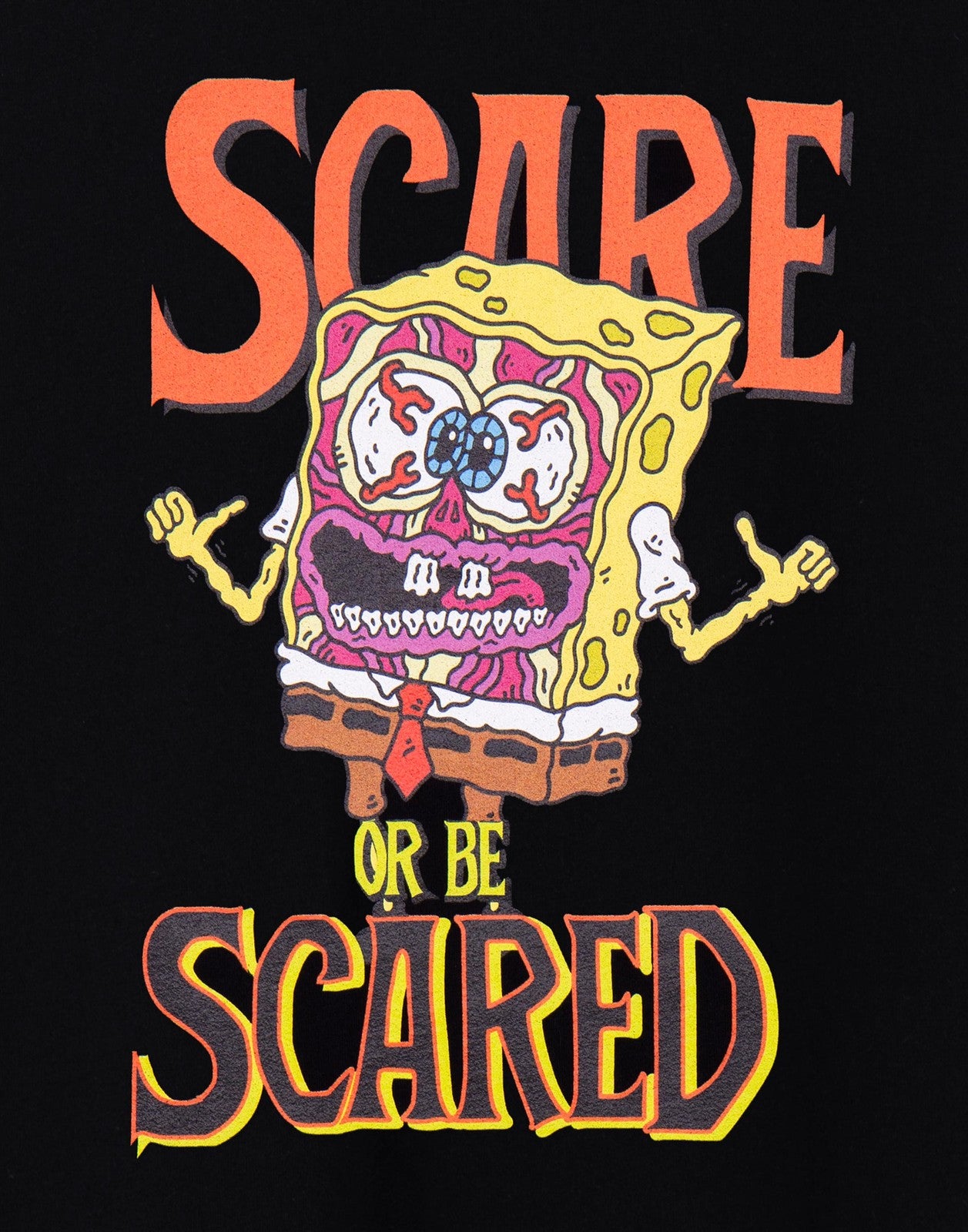 SpongeBob SquarePants Short Sleeved T-Shirt | Unisex Black | Official Merch