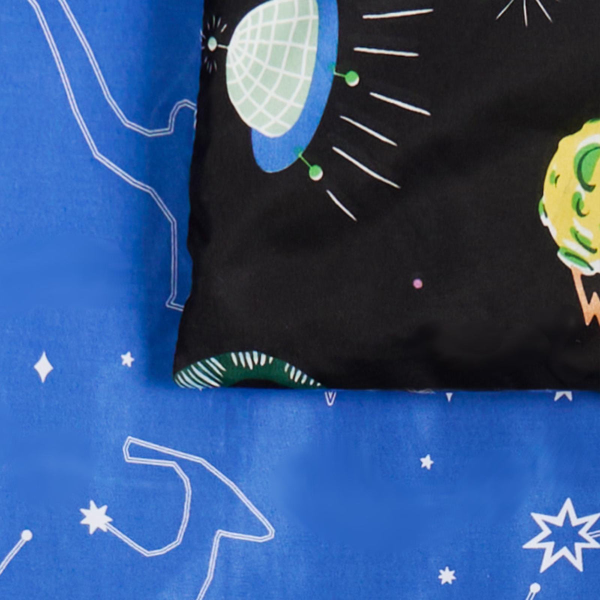 Space Duvet Cover Bedding Set Kids Pillowcases Dinosaur Soft Reversible Quilt