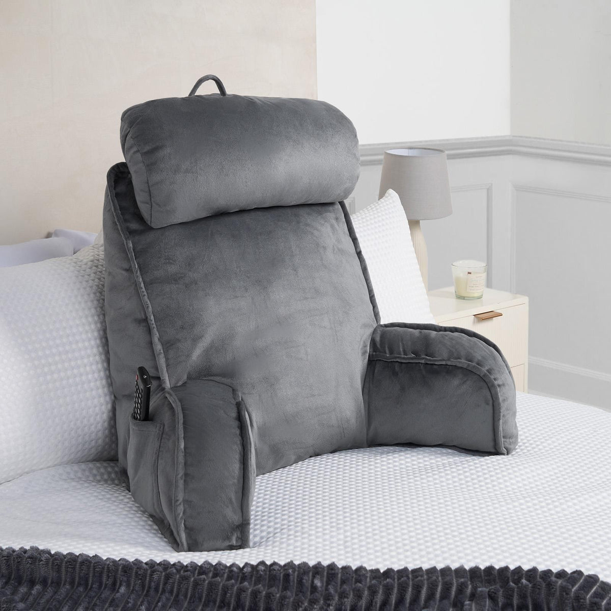 Cuddle Cushion Back Lumbar Support Head Rest Bed Reading Pillow Plump Soft Arms