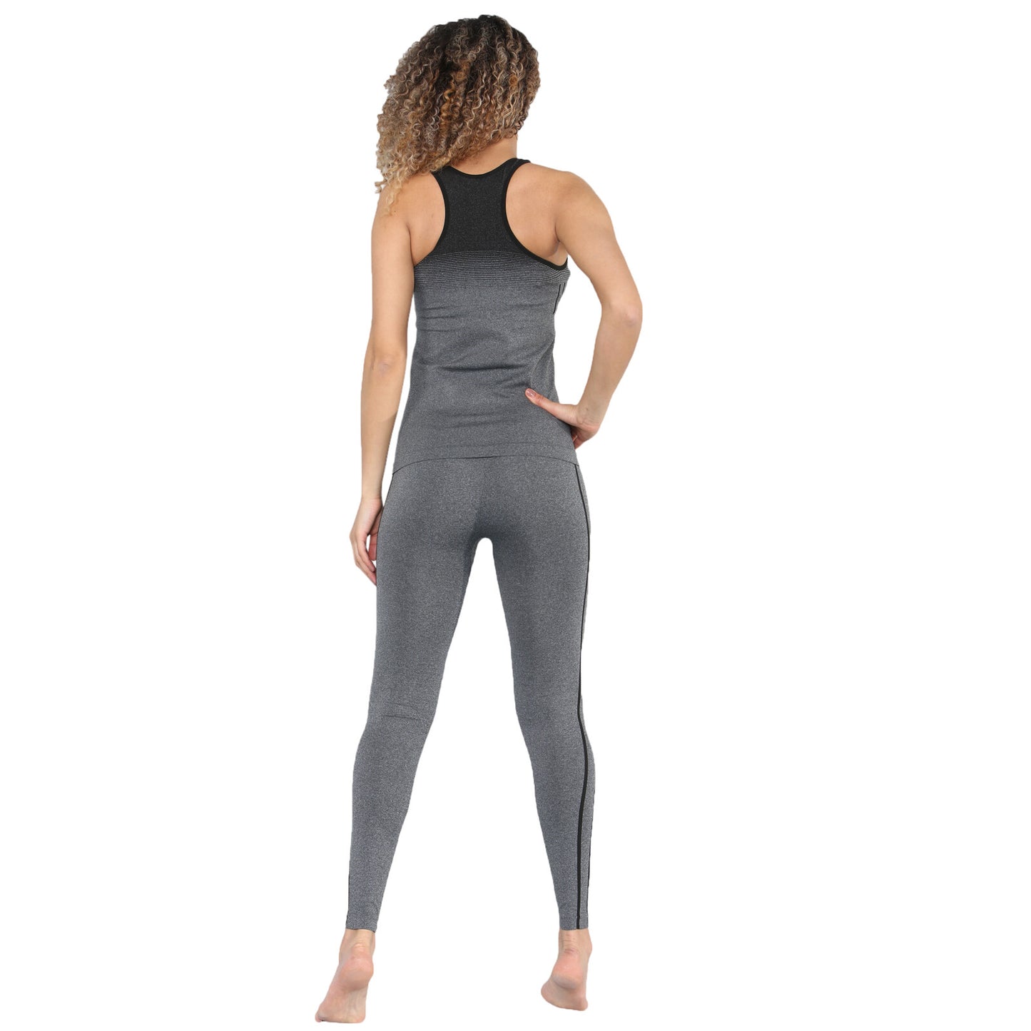 WOMENS GYM WEAR SUIT VEST LEGGINGS SET LADIES  ACTIVE WEAR YOGA SPORTS TRACKSUIT