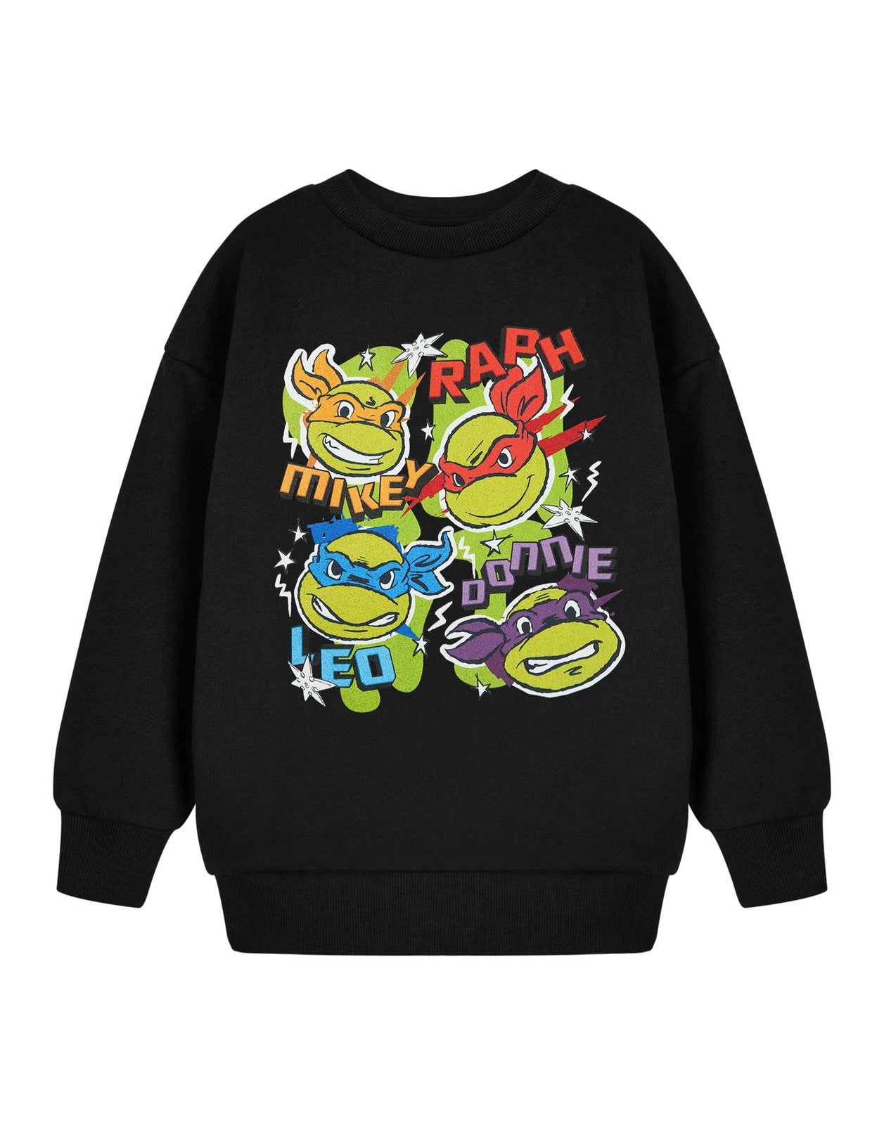 Teenage Mutant Ninja Turtles Sweatshirt | Boys Black | Official Merch