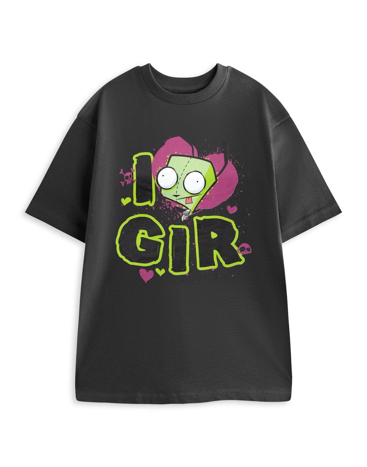 Invader Zim Short Sleeved T-Shirt | Mens Charcoal | Official Merch
