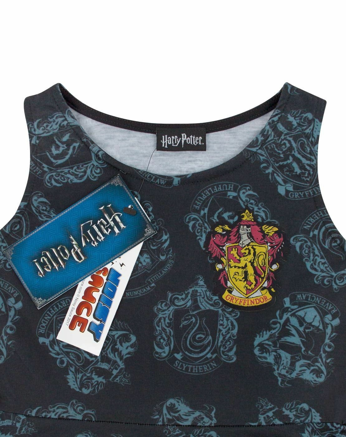 Harry Potter Sleeveless Skater Dress | Girls Black | Official Merch