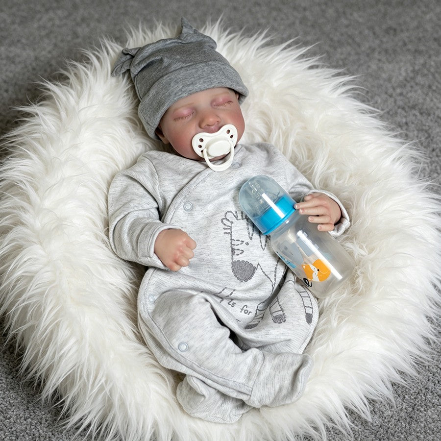 Realistic Reborn Dolls Real Newborn Baby Boy Vinyl Silicone Lifelike Doll Gift