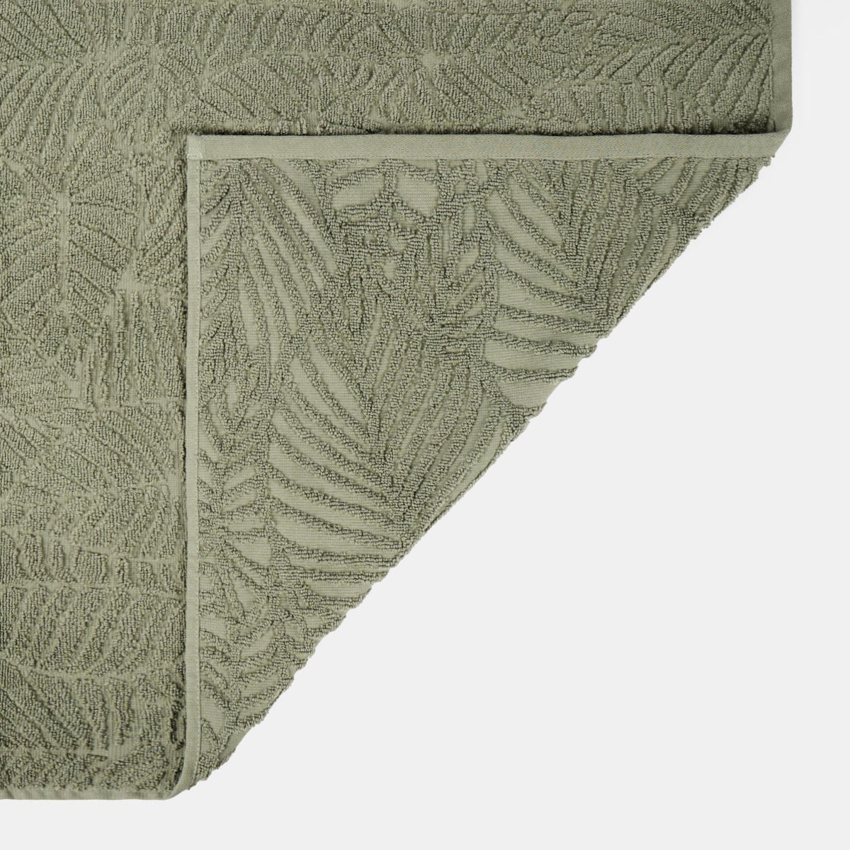 Towel Bale Leaf Hand Bath 100% Cotton Textured Jacquard Absorbent Bathroom Soft