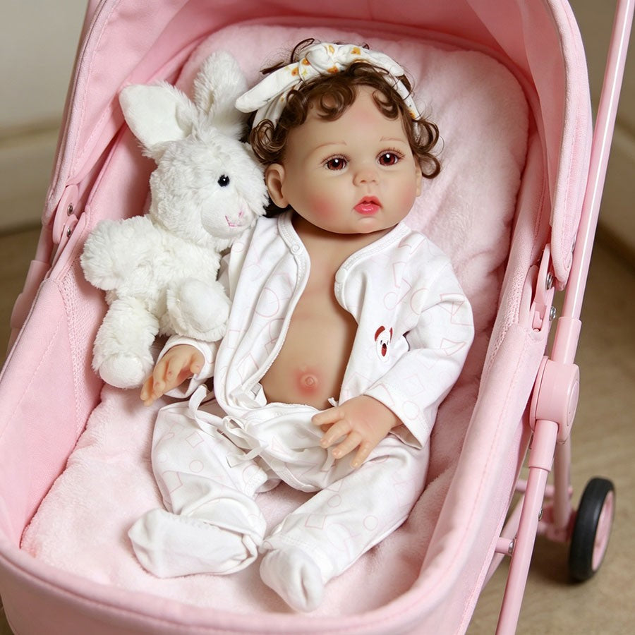 Full Body Vinyl Silicone Reborn Dolls Lifelike Real Newborn Baby Girl Gift Bath
