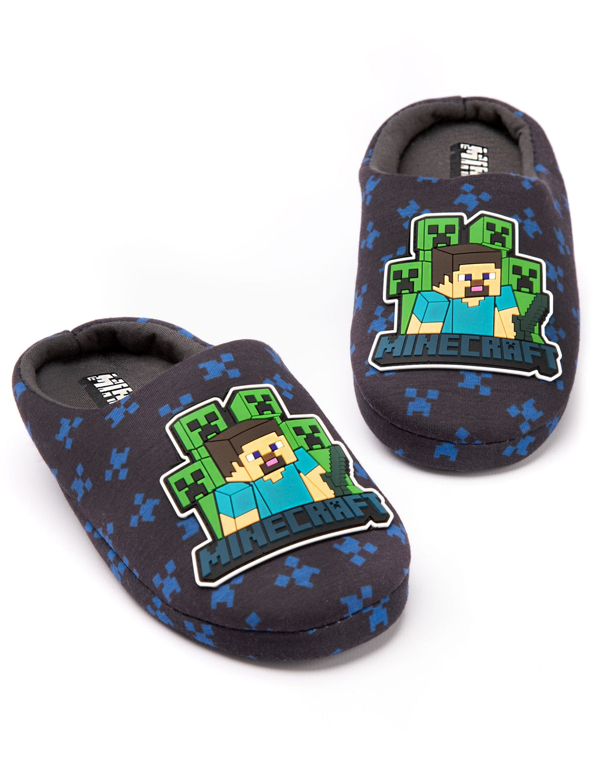 Minecraft Mule Slippers | Boys Blue Gaming | Official Merch