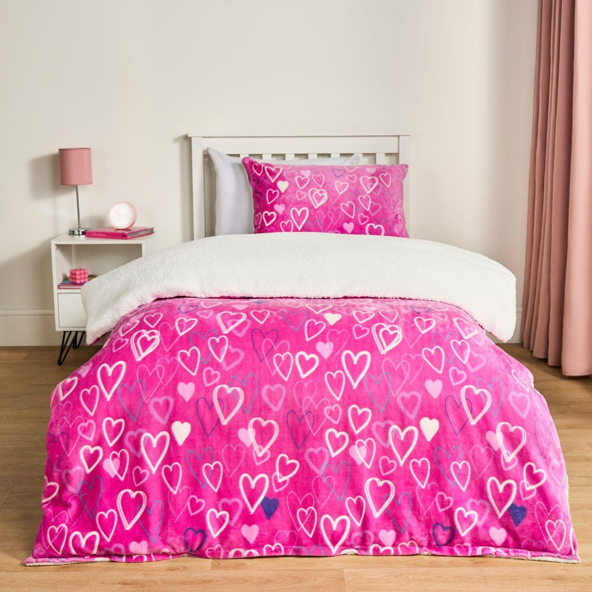OHS Kids Bedding Set Glow-in-the-Dark Soft Thermal Duvet Cover with Pillowcase