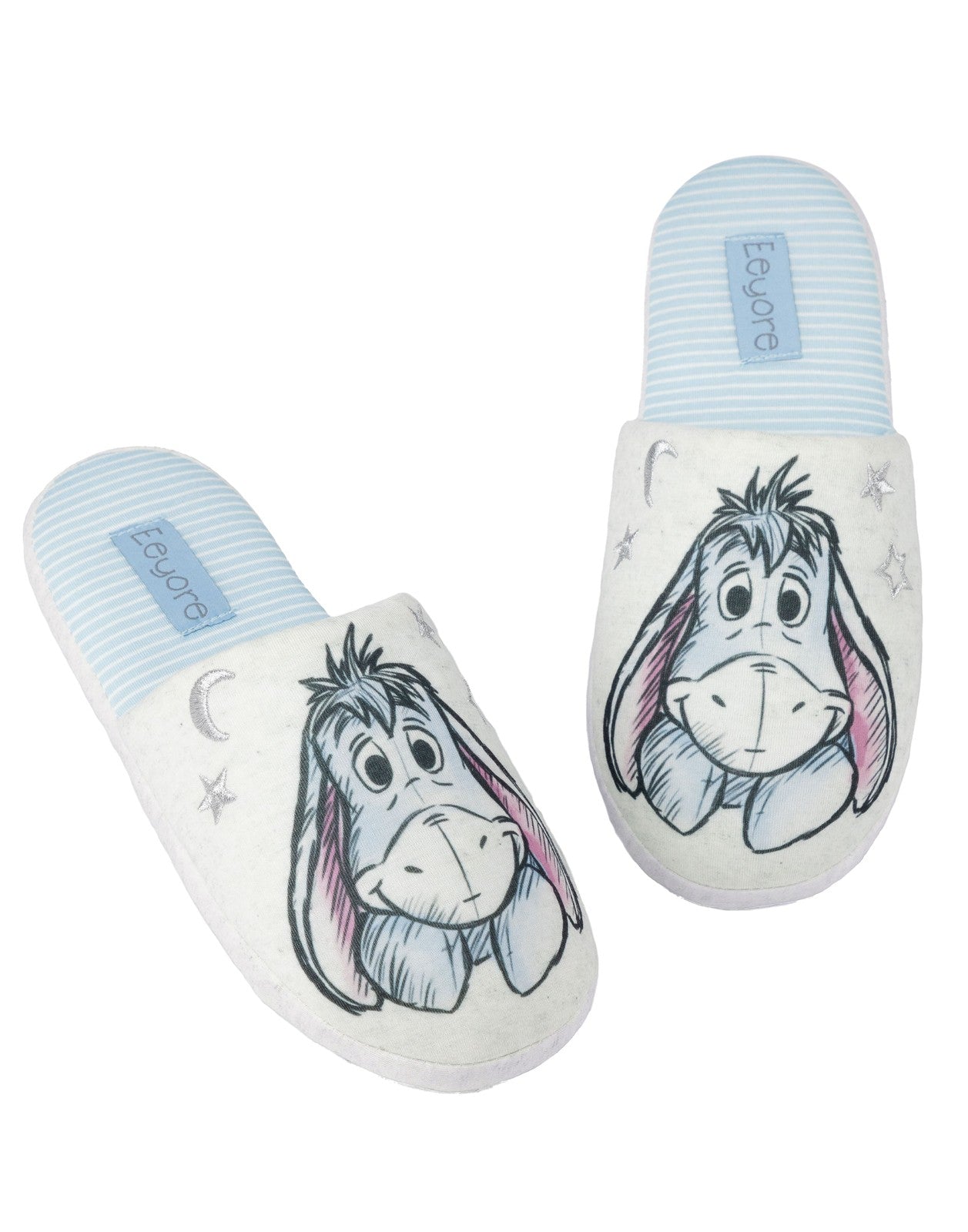 Disney Mule Slippers | Womens Grey | Official Merch