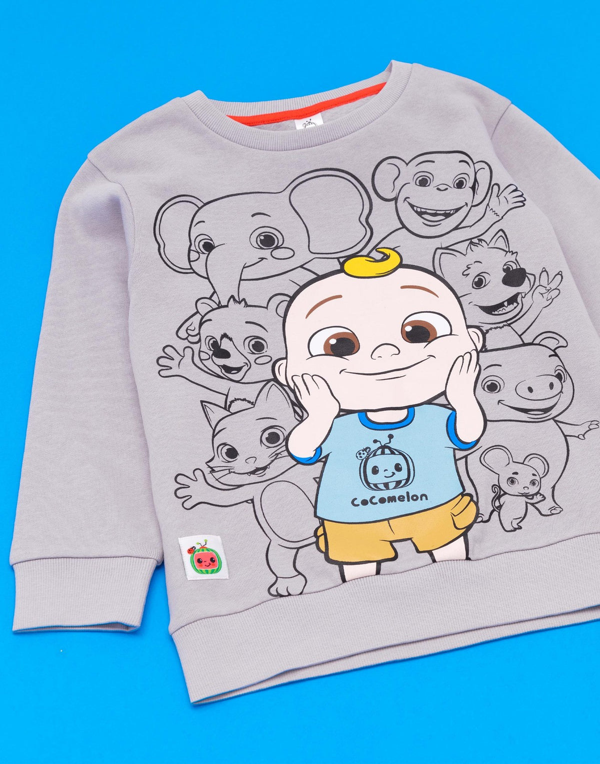Cocomelon Sweatshirt | Unisex Kids Grey | Official Merch