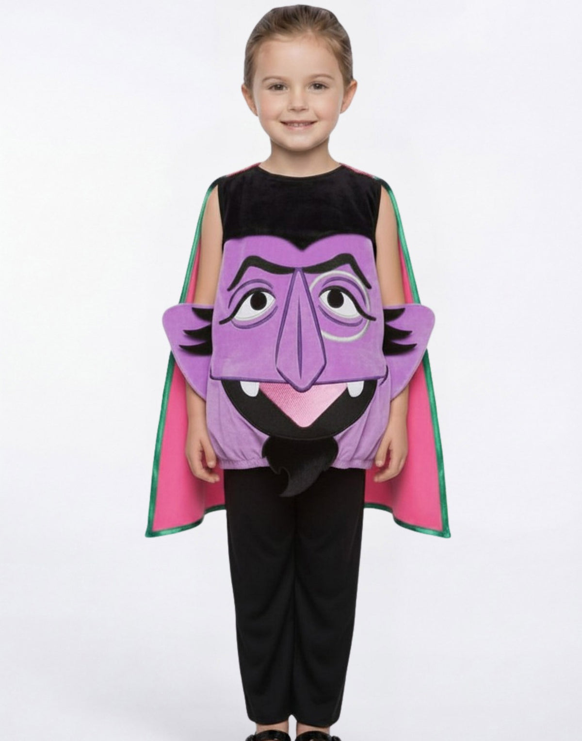 Sesame Street 2 Piece Costume | Unisex Kids Purple | Official Merch