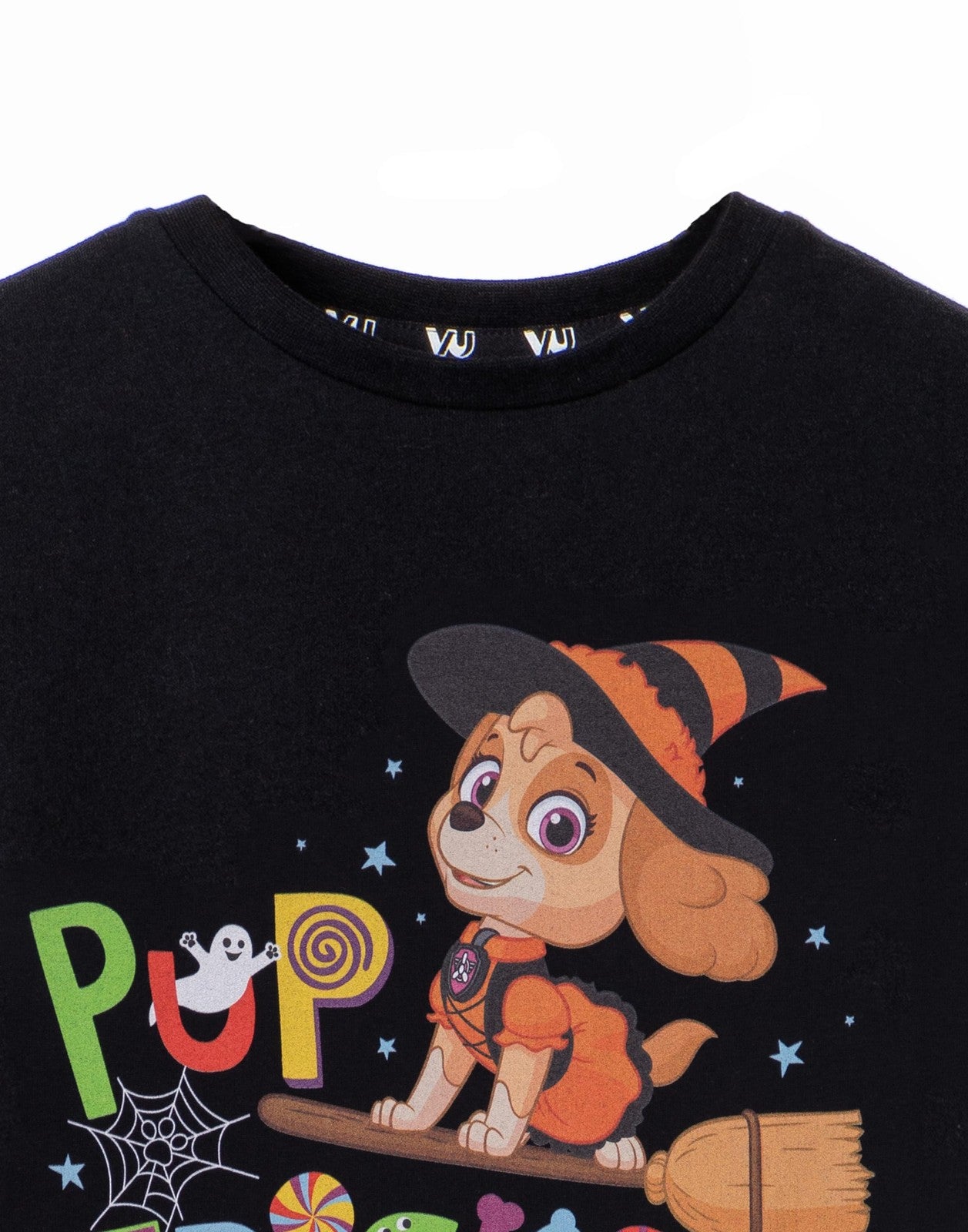 Paw Patrol Short Sleeved T-Shirt | Girls Black | Official Merch