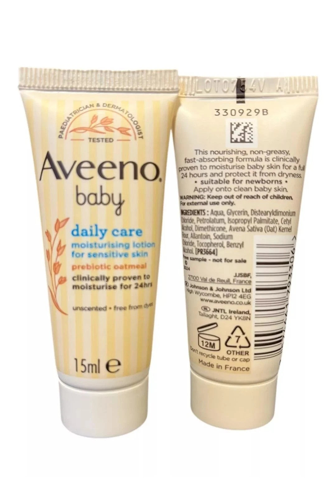 Aveeno Baby Daily Care Moisturising Lotion 15ml Multipack Travel Bulk Bundle