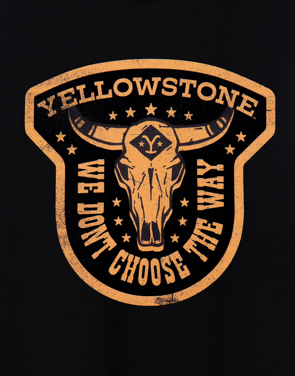 Yellowstone Short Sleeved T-Shirt | Mens Black | Official Merch