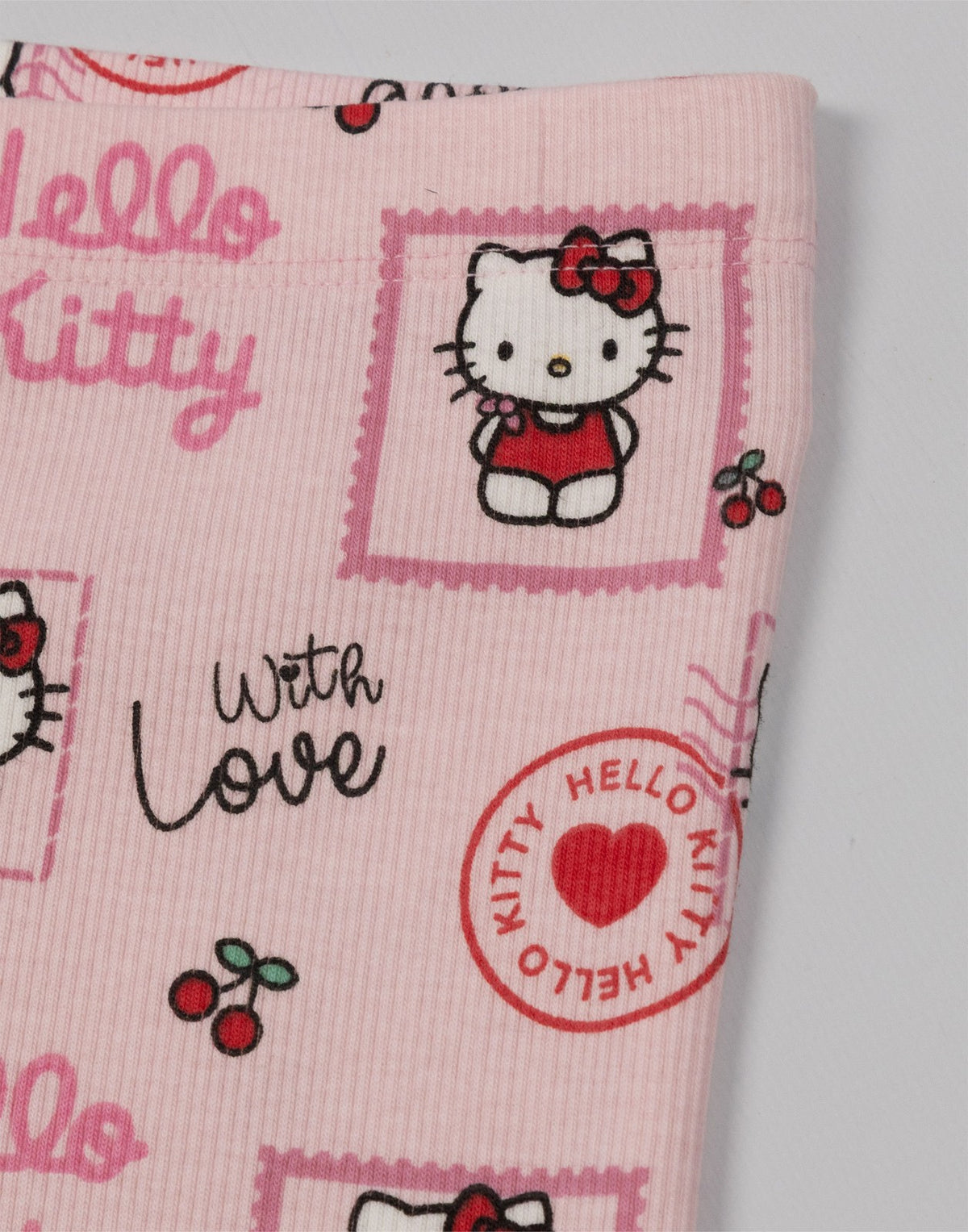 Hello Kitty T-Shirt and Shorts Set | Girls Grey | Official Merch