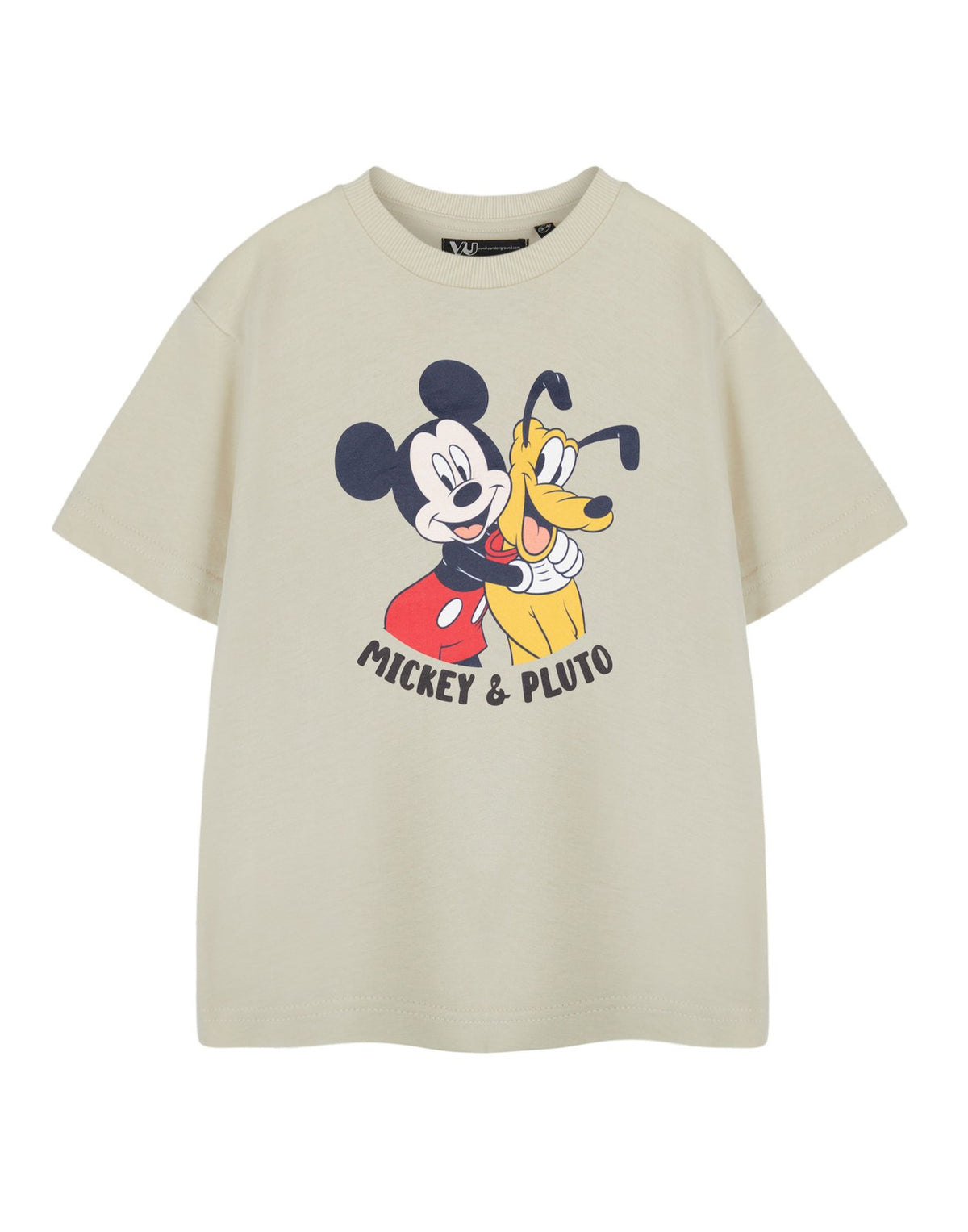 Disney Short Sleeved T-Shirt | Boys Oatmeal | Official Merch