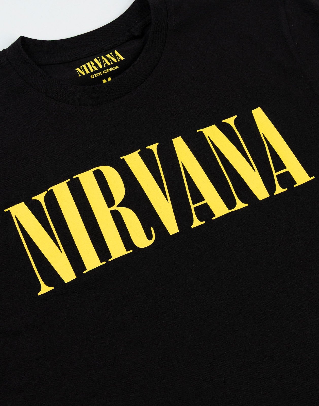 Nirvana Short Sleeve Long Leg Pyjama Set | Mens Black | Official Merch